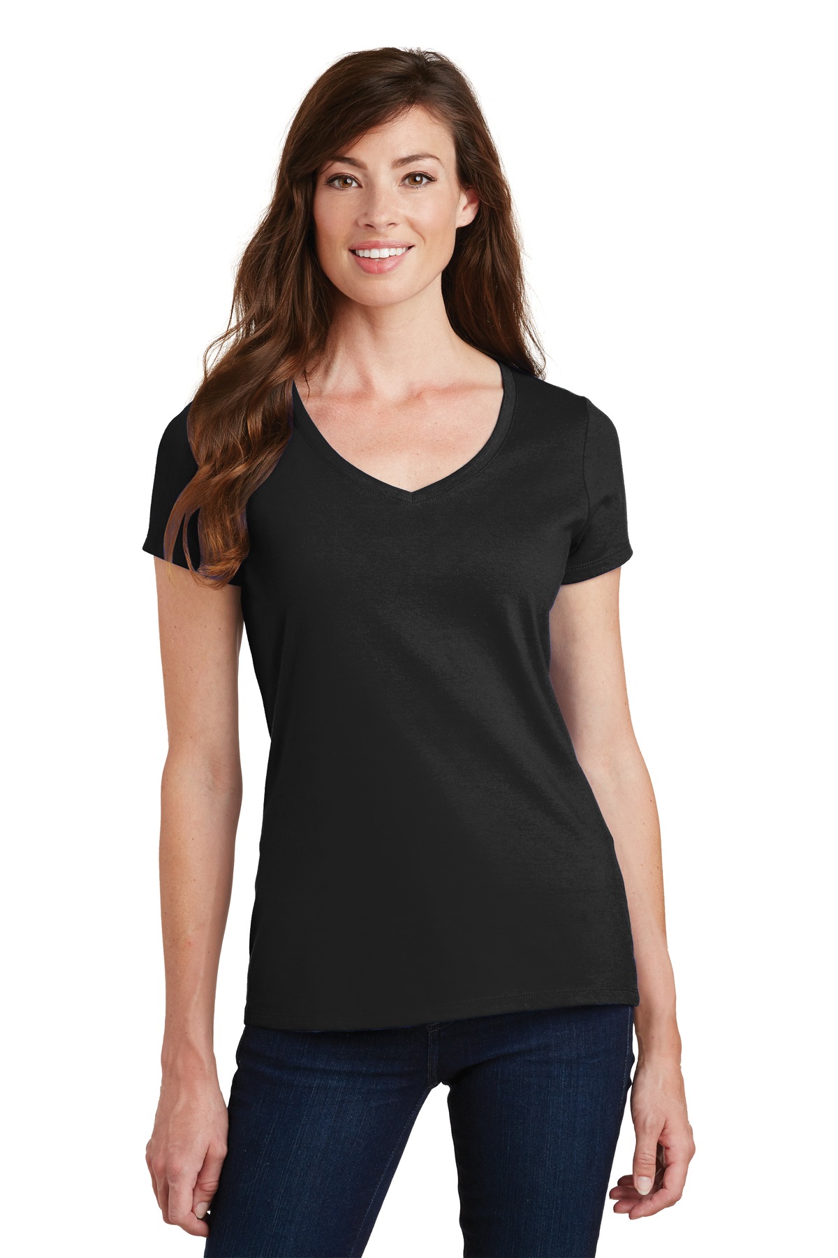 3 Pack Of Port & Company LPC450V Women's Fan Favorite V-Neck Tee T-Shirt - Picture 12 of 22