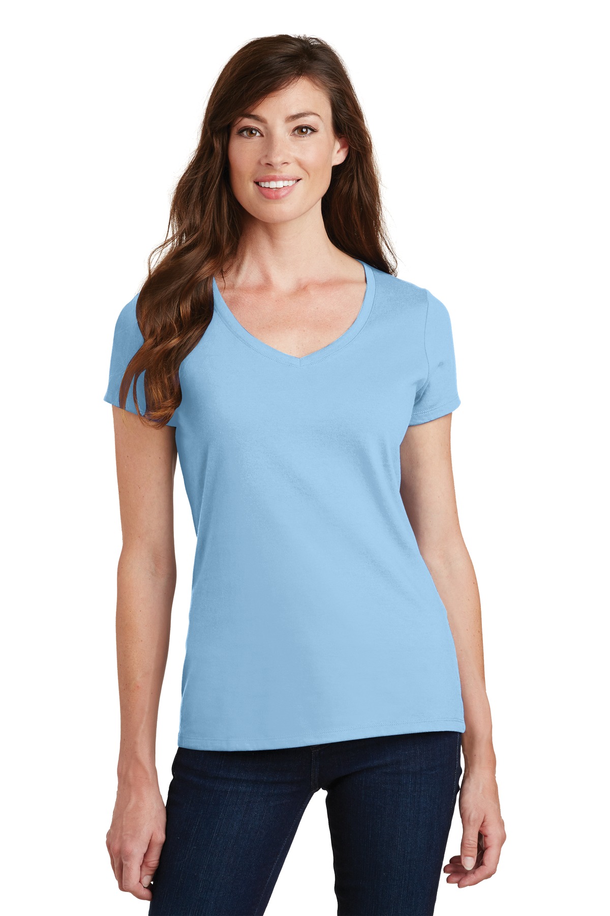 3 Pack Of Port & Company LPC450V Women's Fan Favorite V-Neck Tee T-Shirt - Picture 13 of 22