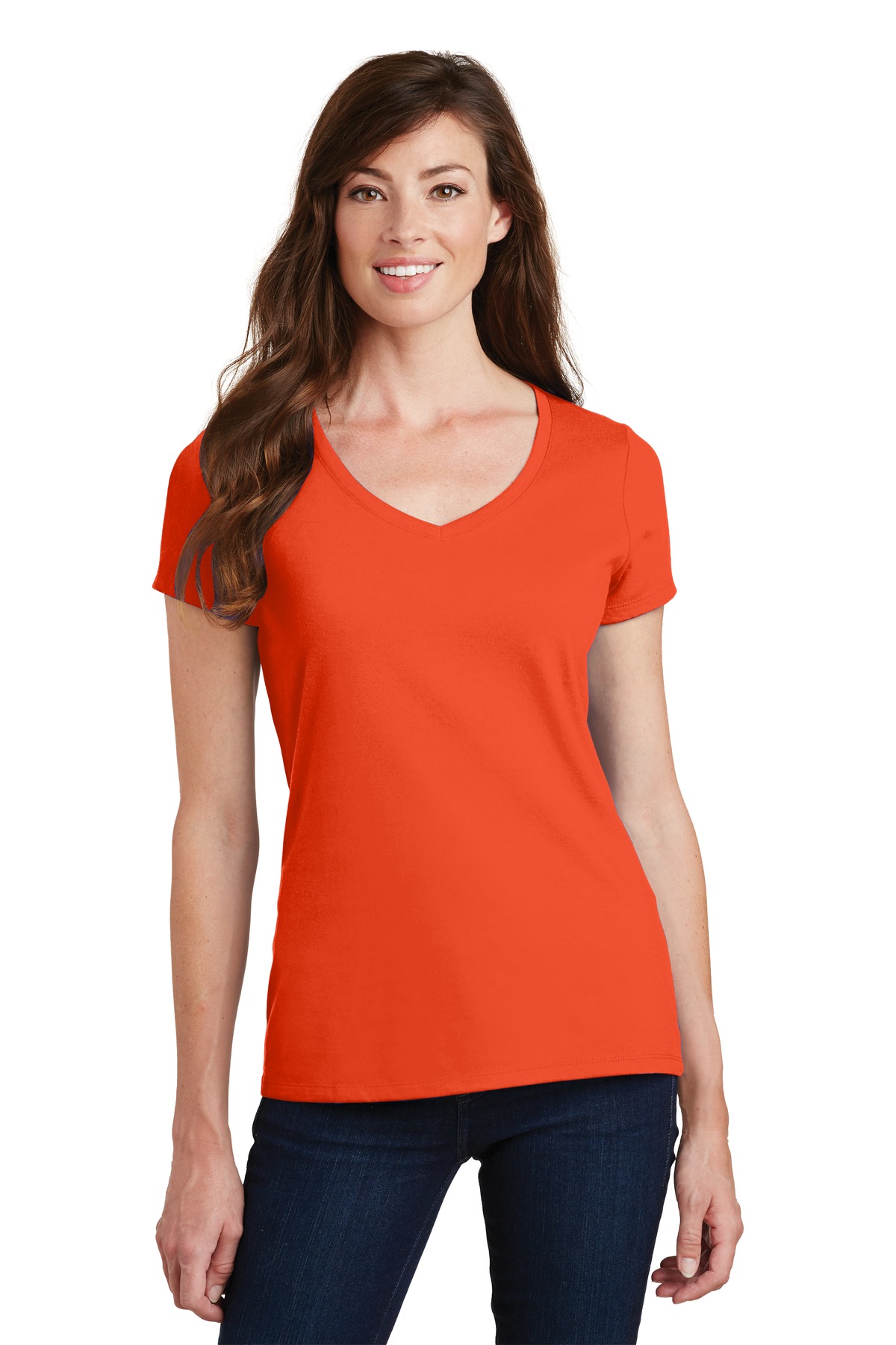 3 Pack Of Port & Company LPC450V Women's Fan Favorite V-Neck Tee T-Shirt - Picture 15 of 22