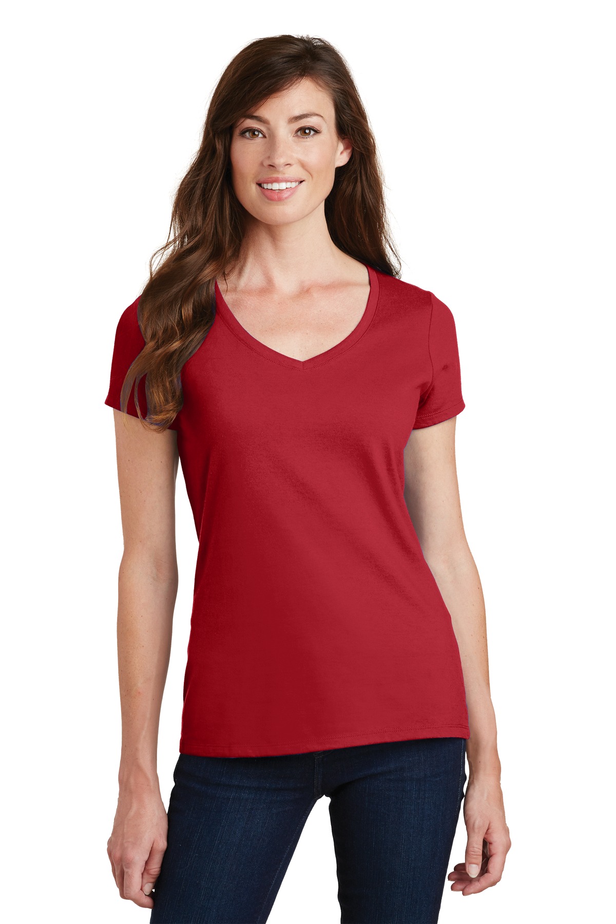 3 Pack Of Port & Company LPC450V Women's Fan Favorite V-Neck Tee T-Shirt - Picture 17 of 22