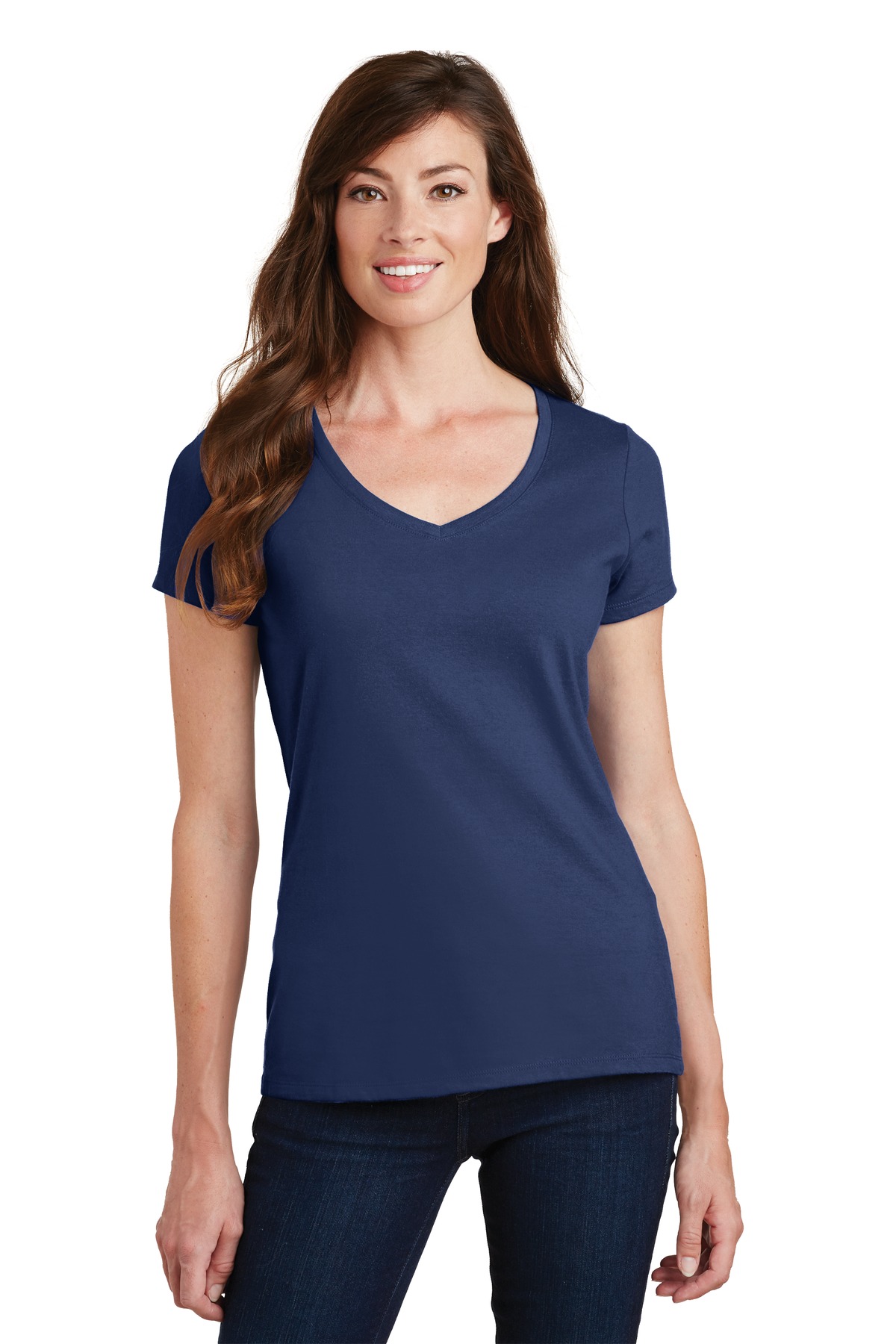 3 Pack Of Port & Company LPC450V Women's Fan Favorite V-Neck Tee T-Shirt - Picture 18 of 22