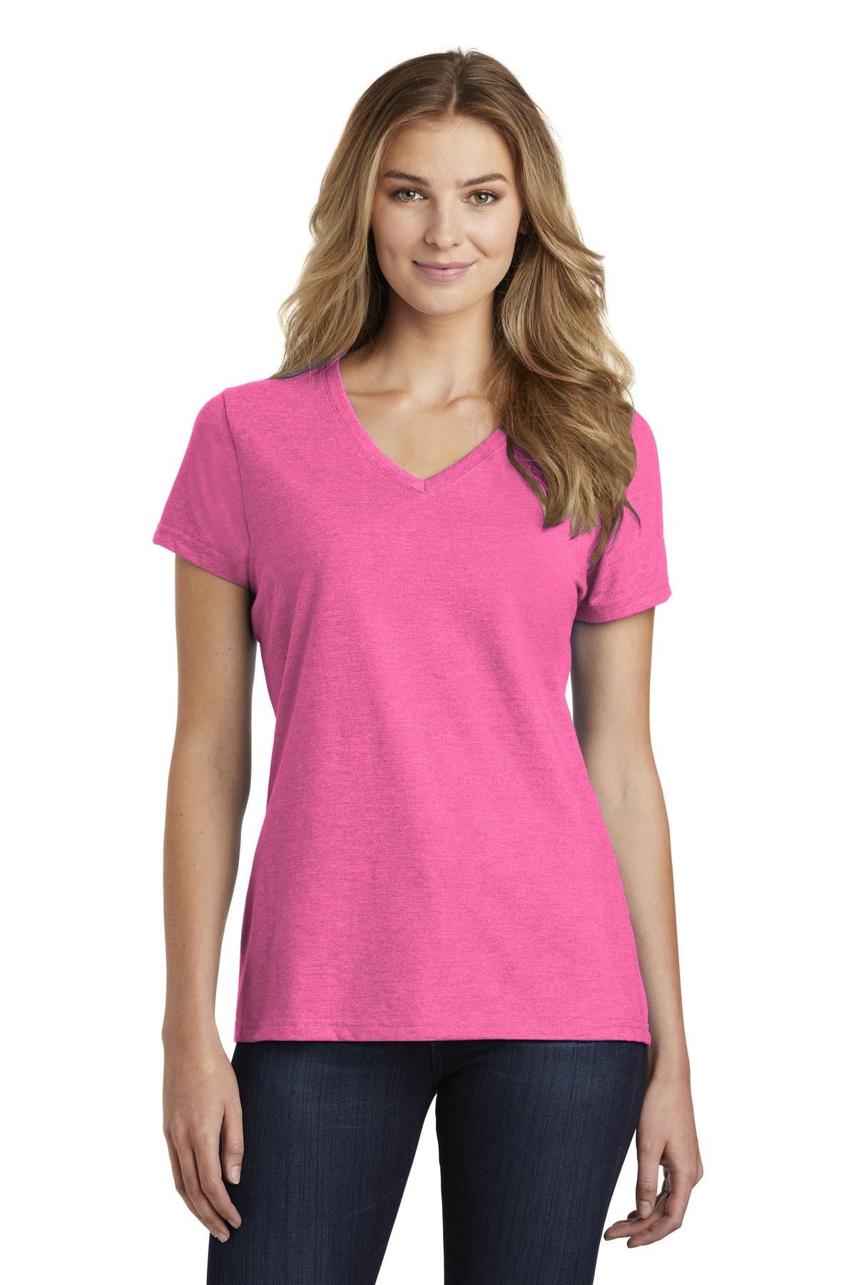 Port & Company LPC455V Women's Fan Favorite CVC Blend V Neck T-Shirt - Pack Of 2 - Picture 9 of 15