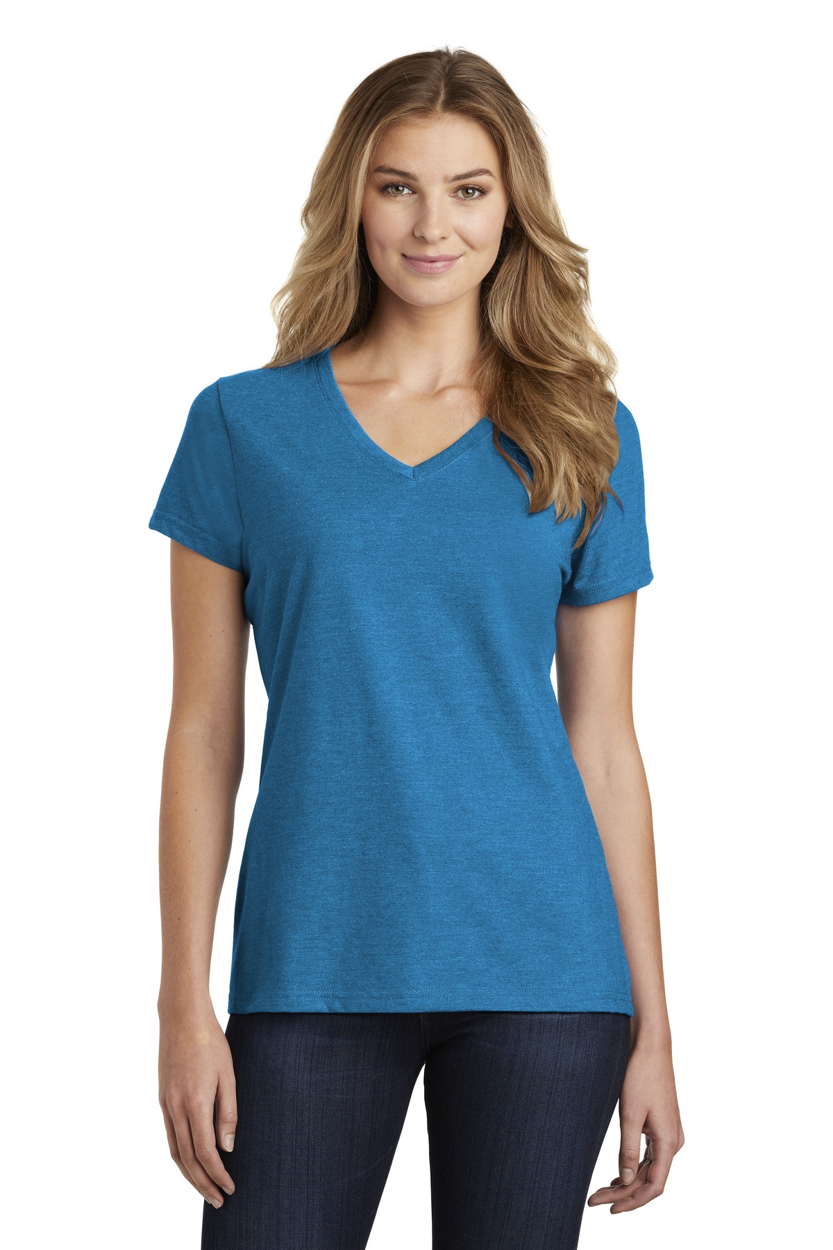 Port & Company LPC455V Women's Fan Favorite CVC Blend V Neck T-Shirt - Pack Of 2 - Picture 10 of 15