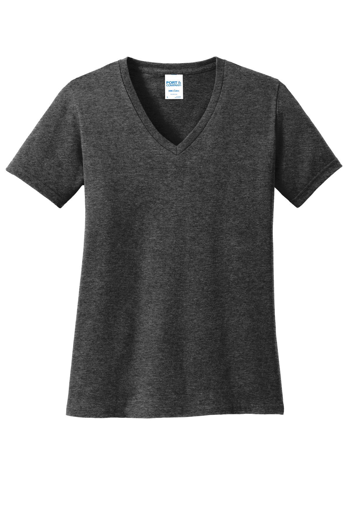 3 Pack Of Port & Company LPC54V Women's Core Cotton V Neck Tee Top T-Shirt - Picture 8 of 28