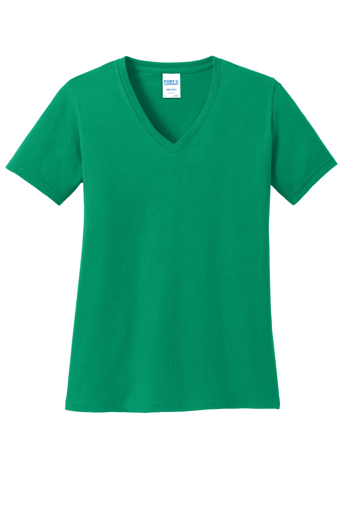 3 Pack Of Port & Company LPC54V Women's Core Cotton V Neck Tee Top T-Shirt - Picture 10 of 28