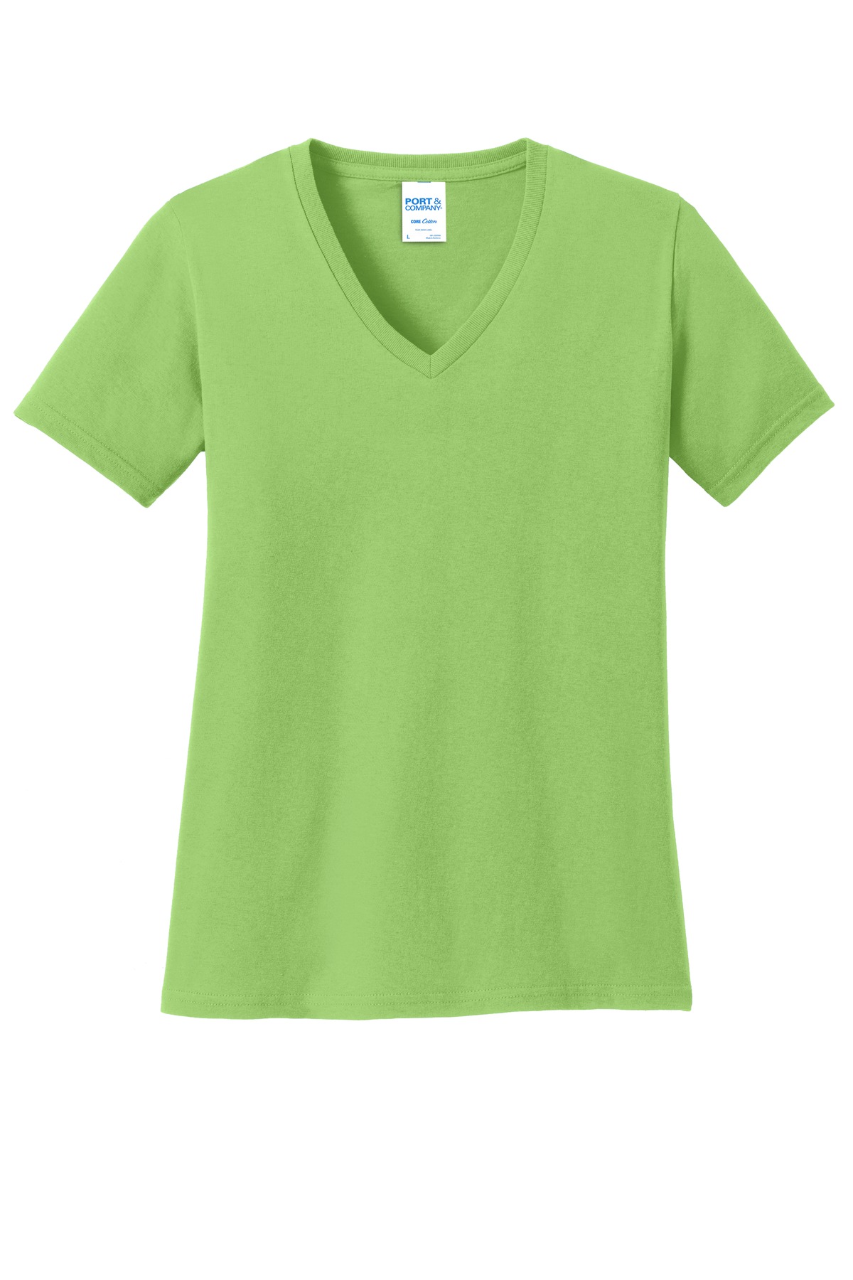 3 Pack Of Port & Company LPC54V Women's Core Cotton V Neck Tee Top T-Shirt - Picture 11 of 28