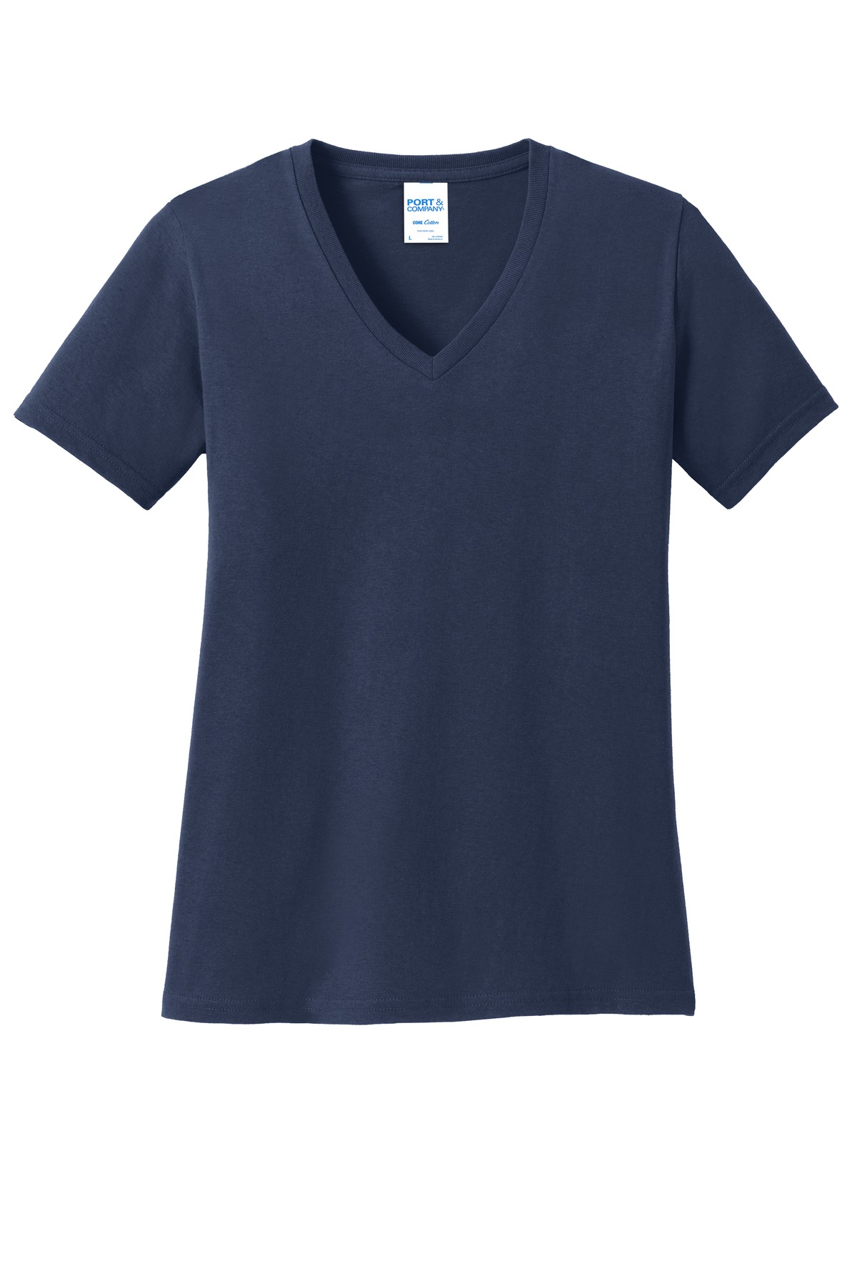 3 Pack Of Port & Company LPC54V Women's Core Cotton V Neck Tee Top T-Shirt - Picture 13 of 28