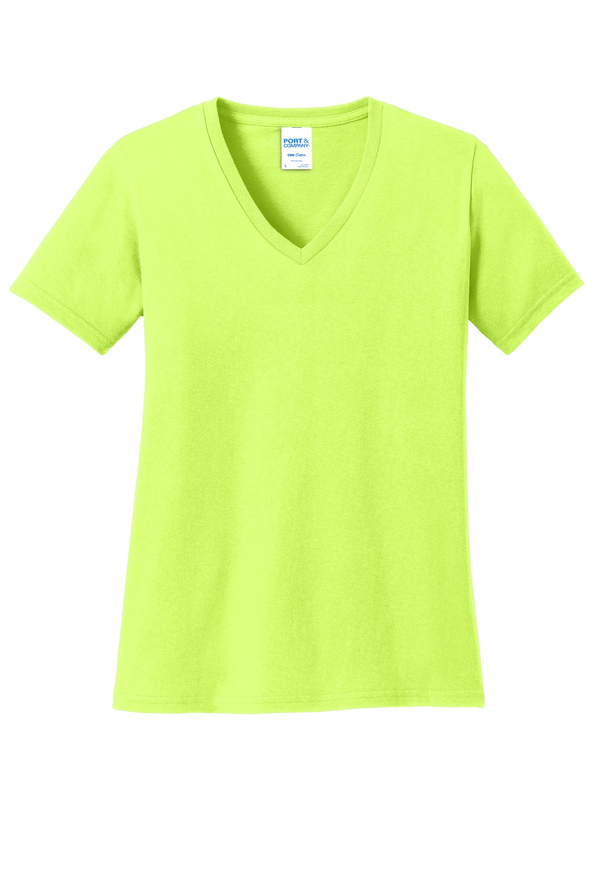 3 Pack Of Port & Company LPC54V Women's Core Cotton V Neck Tee Top T-Shirt - Picture 18 of 28