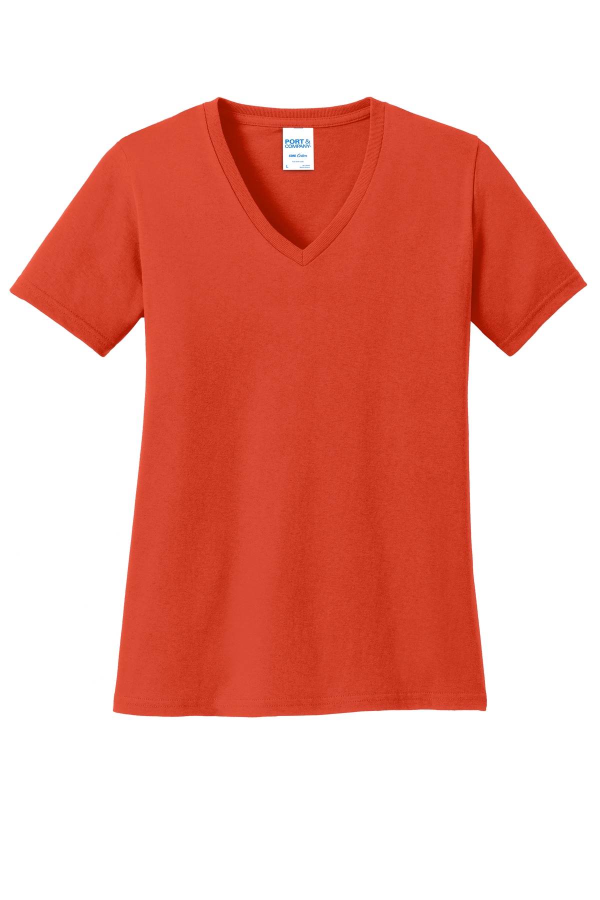 3 Pack Of Port & Company LPC54V Women's Core Cotton V Neck Tee Top T-Shirt - Picture 19 of 28