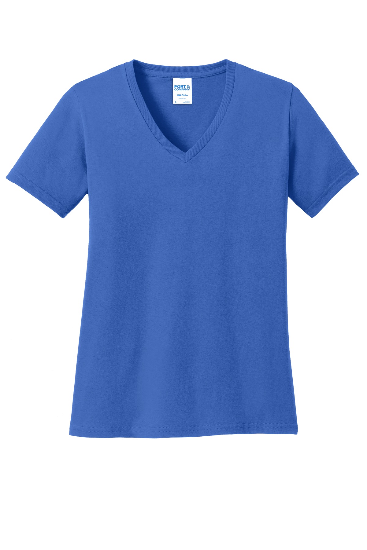 3 Pack Of Port & Company LPC54V Women's Core Cotton V Neck Tee Top T-Shirt - Picture 23 of 28