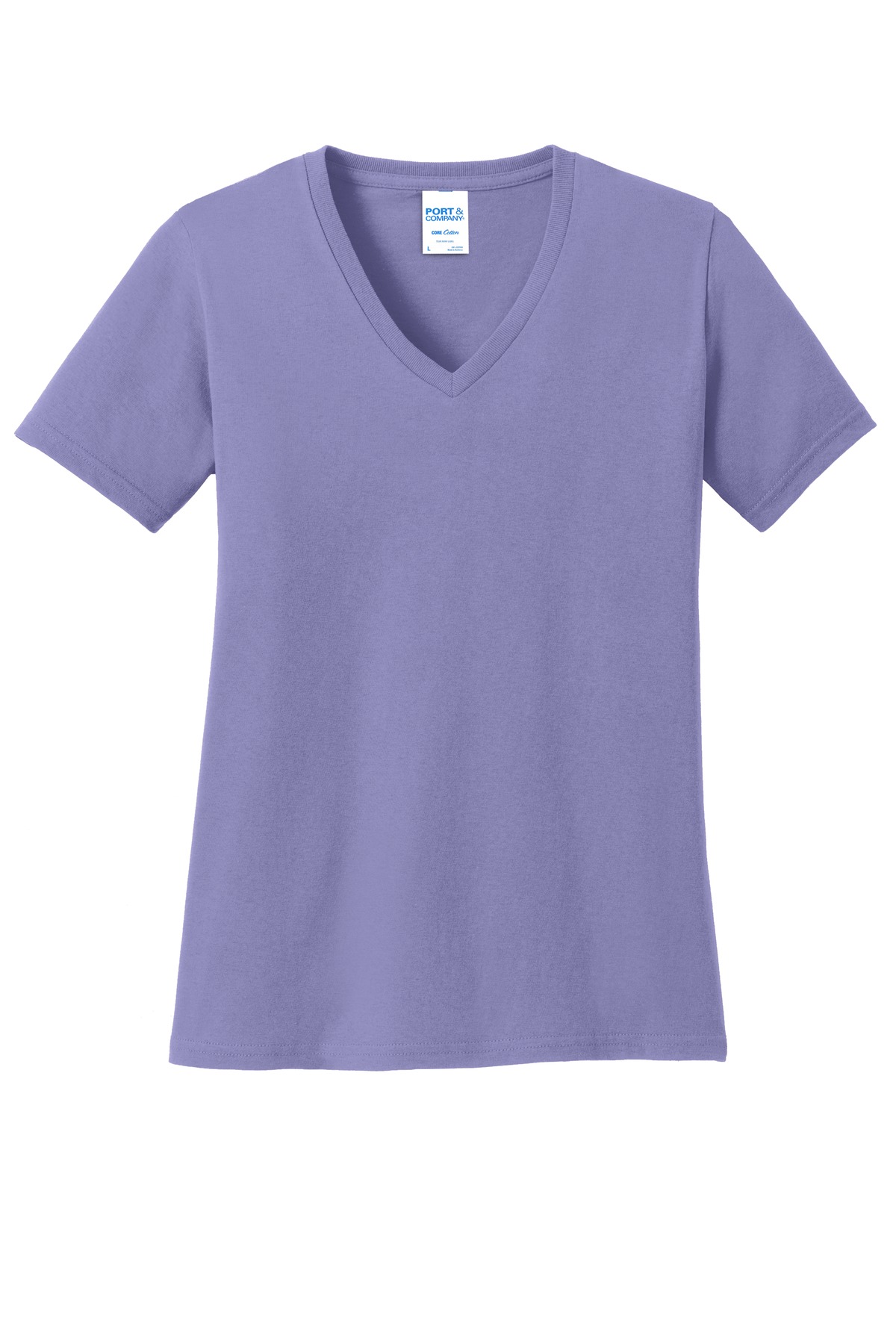 3 Pack Of Port & Company LPC54V Women's Core Cotton V Neck Tee Top T-Shirt - Picture 27 of 28