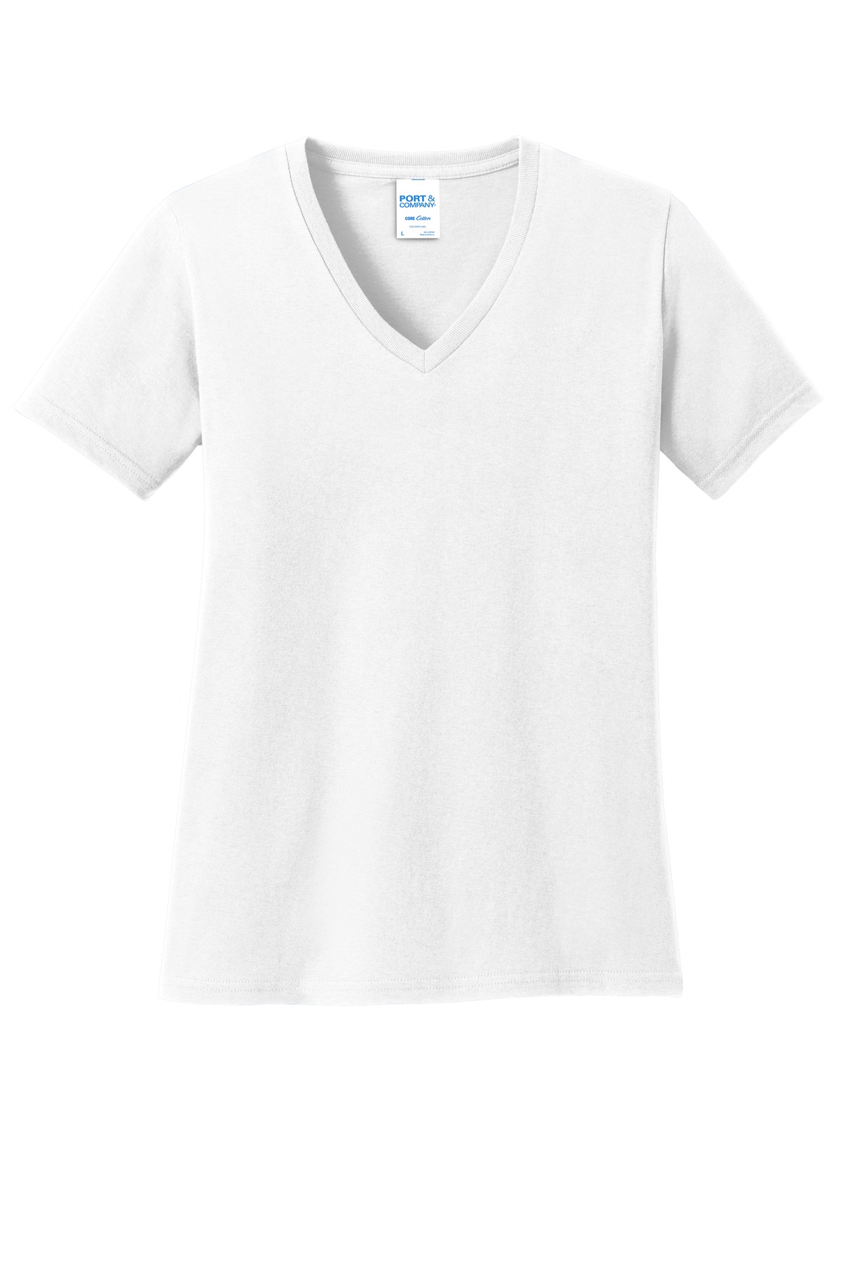 3 Pack Of Port & Company LPC54V Women's Core Cotton V Neck Tee Top T-Shirt - Picture 28 of 28