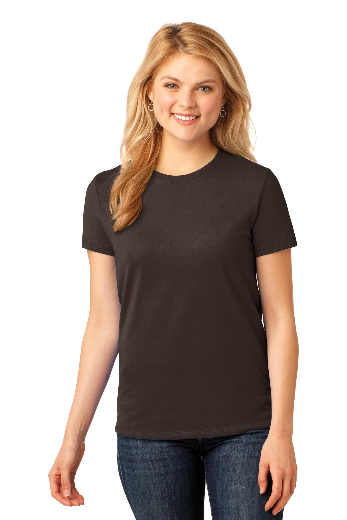3 Pack Of Port & Company LPC54 Women's Cotton Crew Neck Stylish T-Shirt - Picture 8 of 30