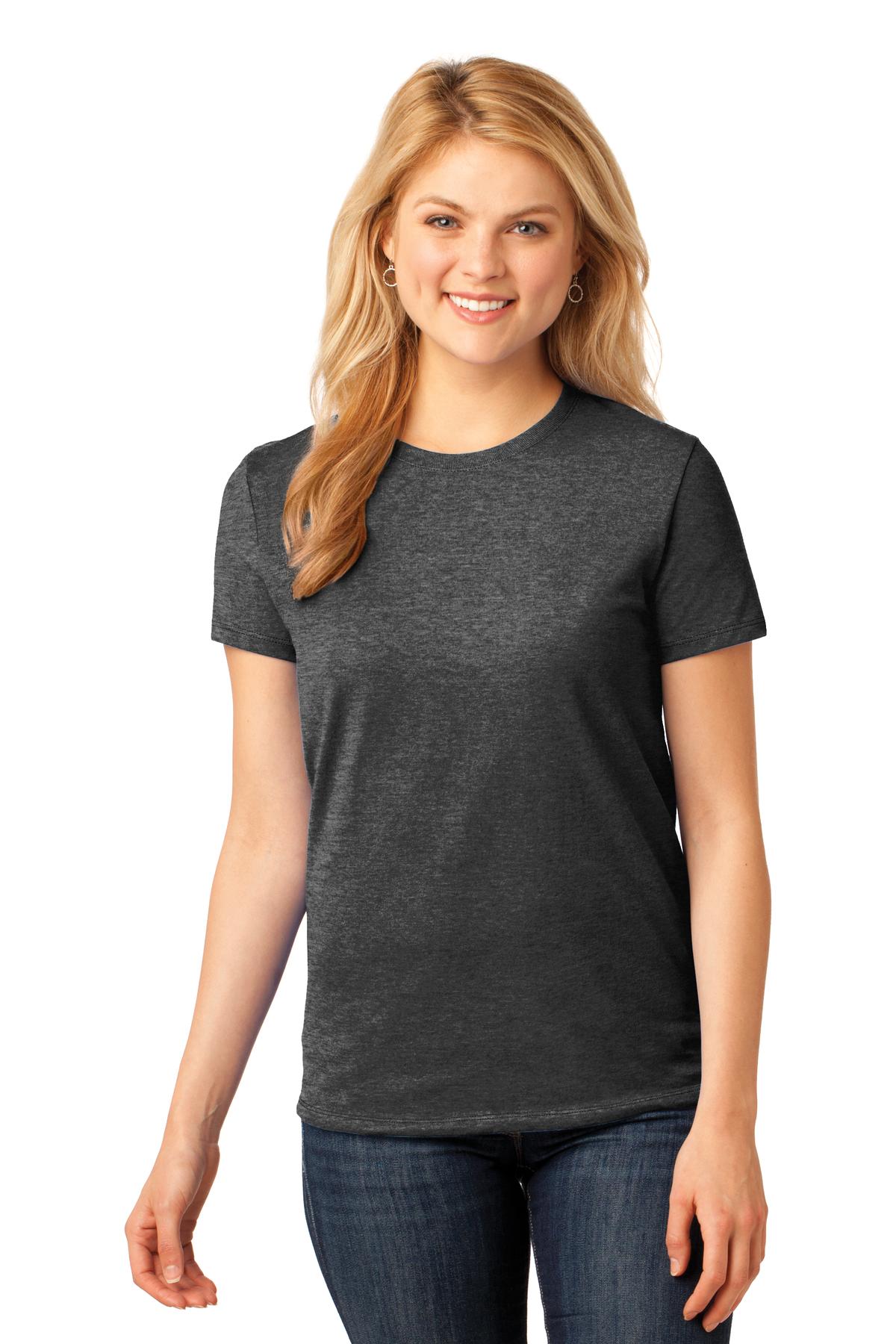 3 Pack Of Port & Company LPC54 Women's Cotton Crew Neck Stylish T-Shirt - Picture 9 of 30