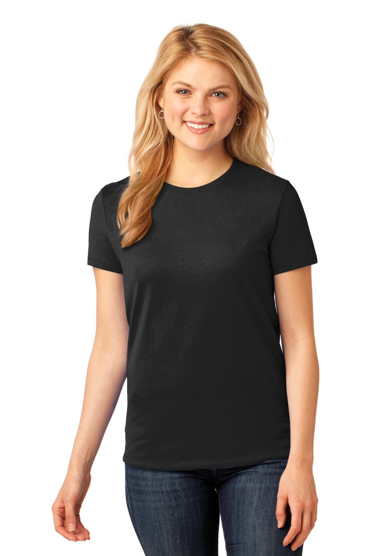 3 Pack Of Port & Company LPC54 Women's Cotton Crew Neck Stylish T-Shirt - Picture 11 of 30