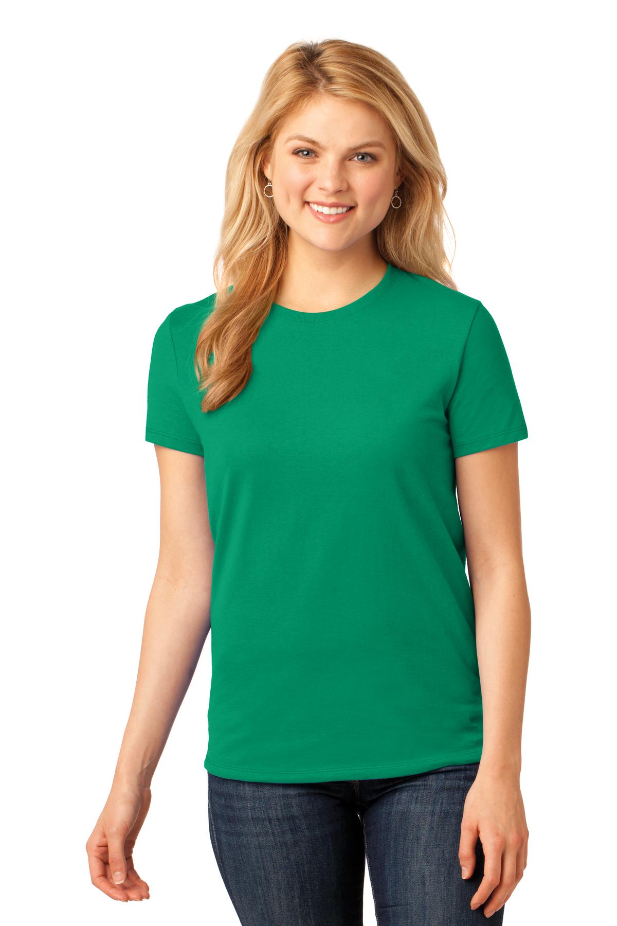 3 Pack Of Port & Company LPC54 Women's Cotton Crew Neck Stylish T-Shirt - Picture 12 of 30