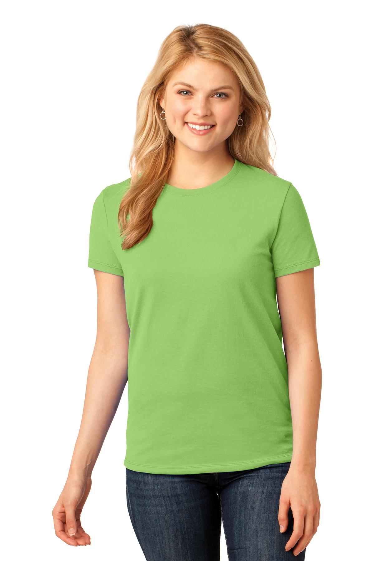 3 Pack Of Port & Company LPC54 Women's Cotton Crew Neck Stylish T-Shirt - Picture 14 of 30