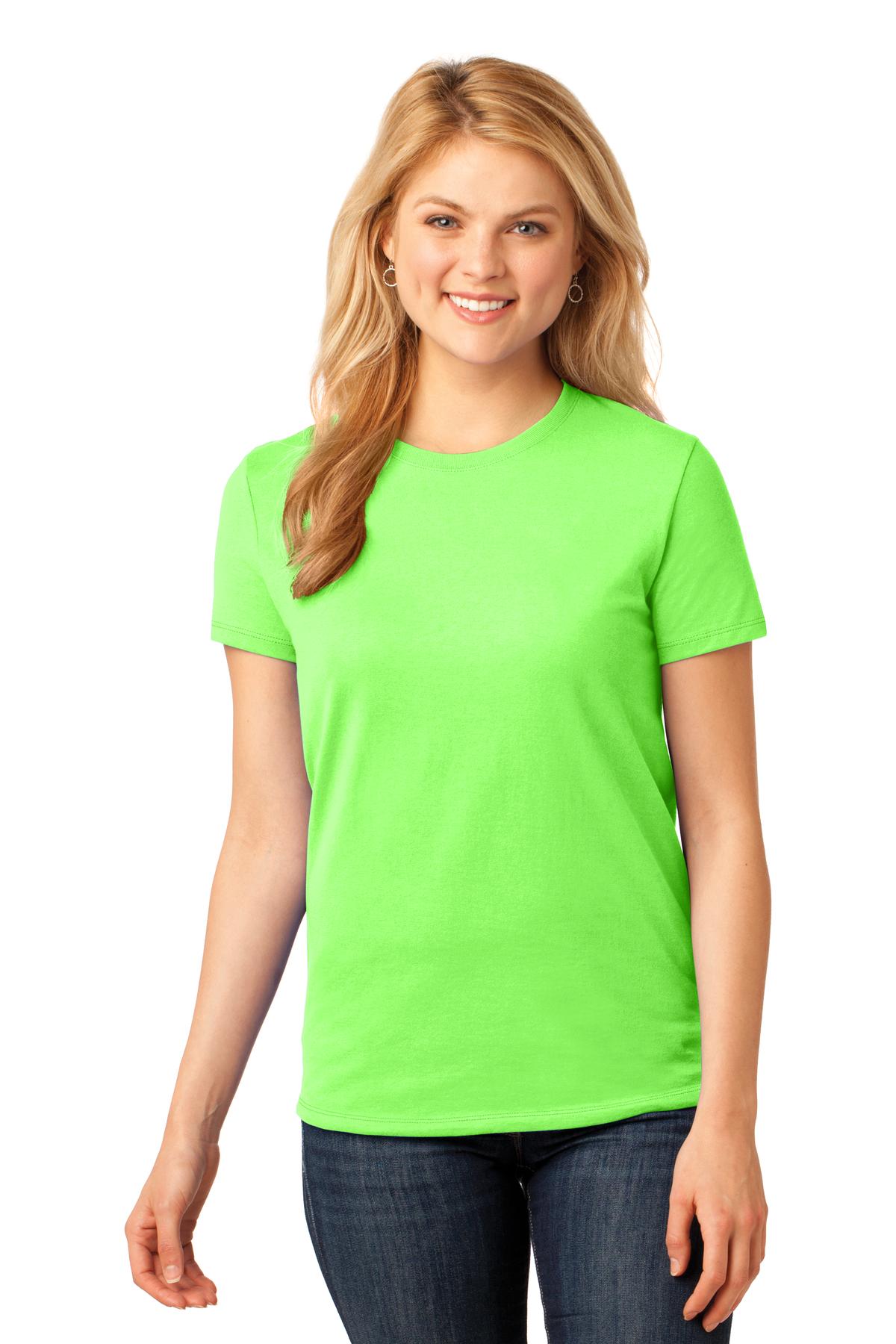 3 Pack Of Port & Company LPC54 Women's Cotton Crew Neck Stylish T-Shirt - Picture 17 of 30