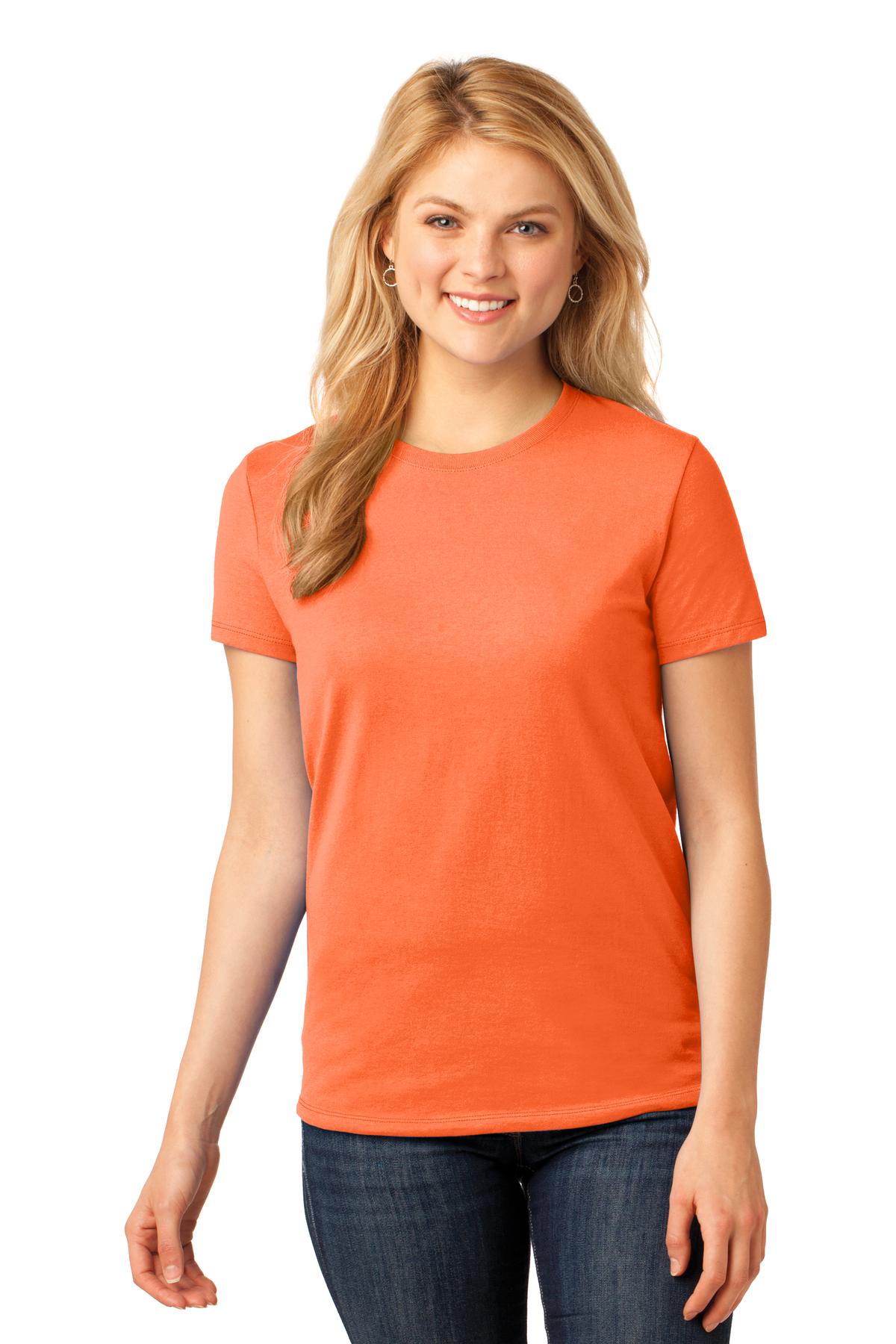 3 Pack Of Port & Company LPC54 Women's Cotton Crew Neck Stylish T-Shirt - Picture 18 of 30