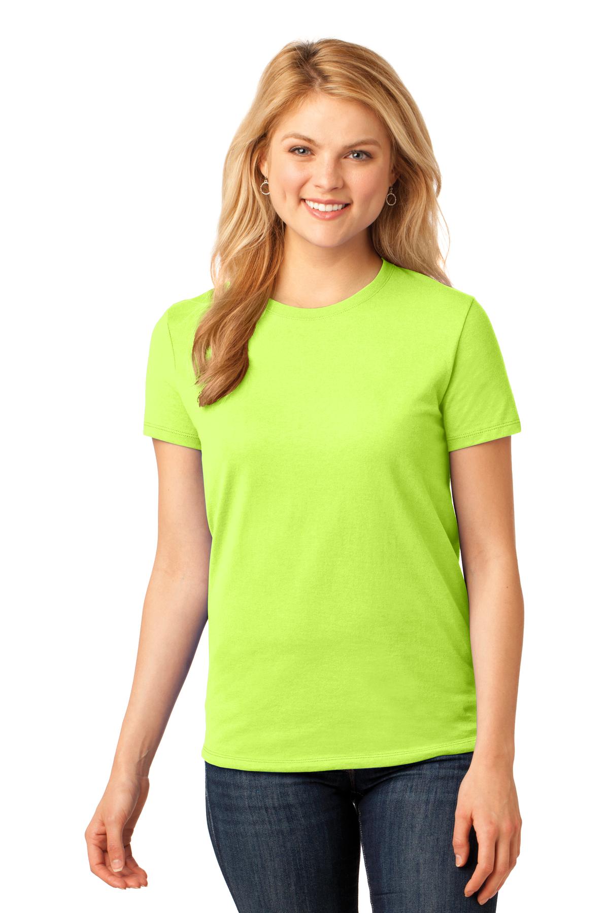 3 Pack Of Port & Company LPC54 Women's Cotton Crew Neck Stylish T-Shirt - Picture 20 of 30