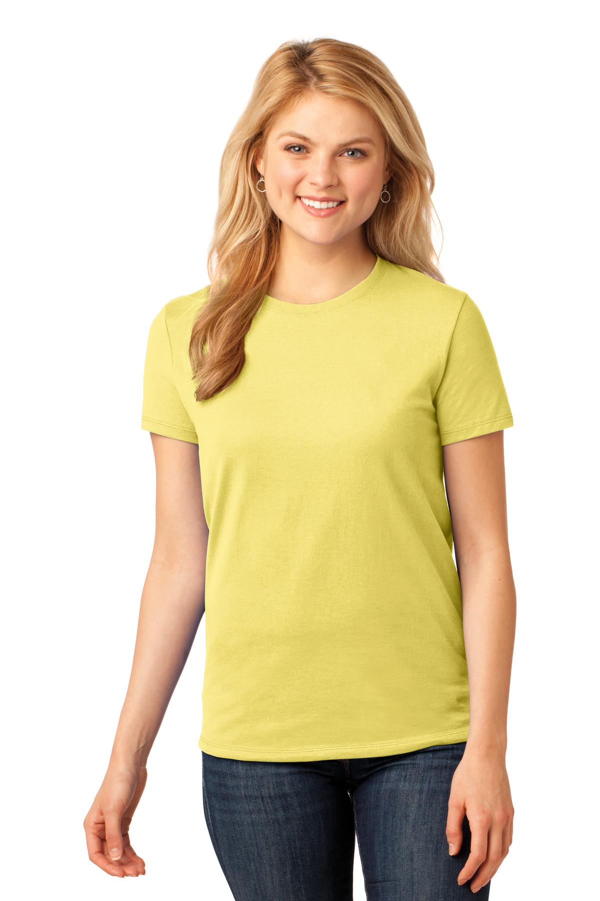 3 Pack Of Port & Company LPC54 Women's Cotton Crew Neck Stylish T-Shirt - Picture 30 of 30