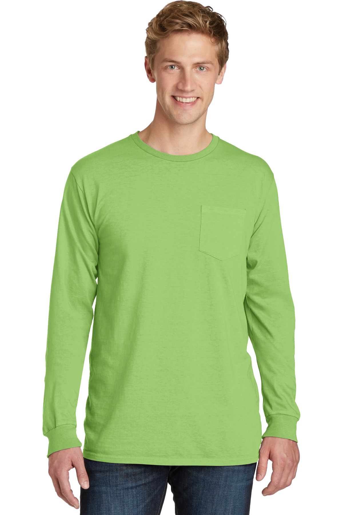 Port & Company PC099LSP Men's Pigment-Dyed Pocket Tee Top T-Shirt - Pack Of 2 - Picture 8 of 20