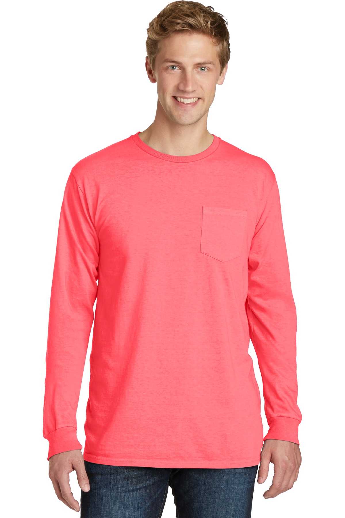Port & Company PC099LSP Men's Pigment-Dyed Pocket Tee Top T-Shirt - Pack Of 2 - Picture 11 of 20