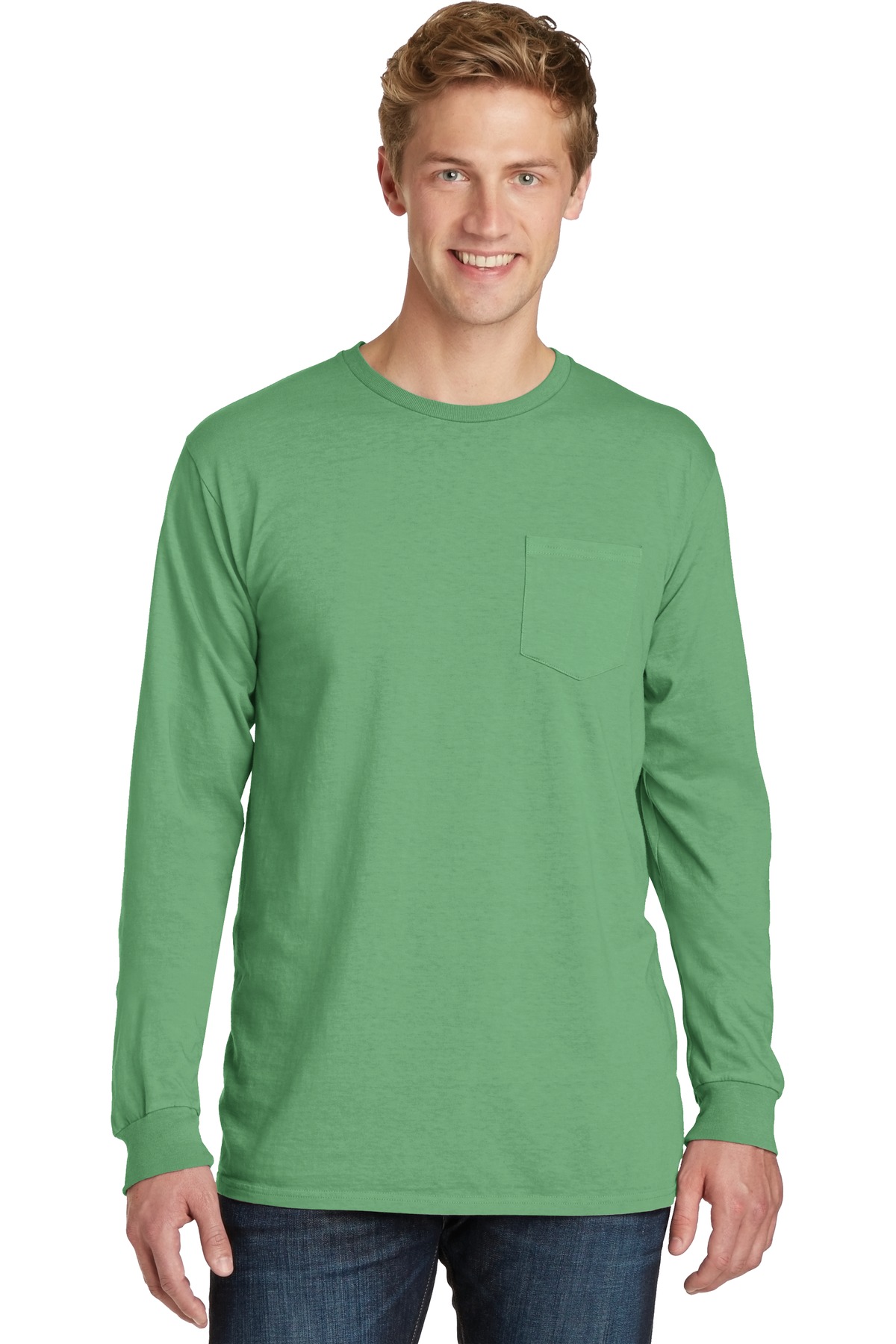 Port & Company PC099LSP Men's Pigment-Dyed Pocket Tee Top T-Shirt - Pack Of 2 - Picture 17 of 20