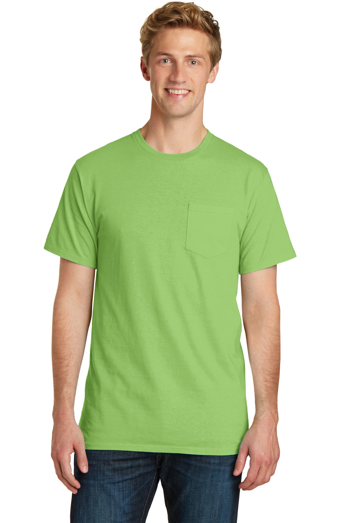 3 Pack Of Port & Company PC099P Men's Cotton Pigment-Dyed Pocket Tee T-Shirt - Picture 7 of 14
