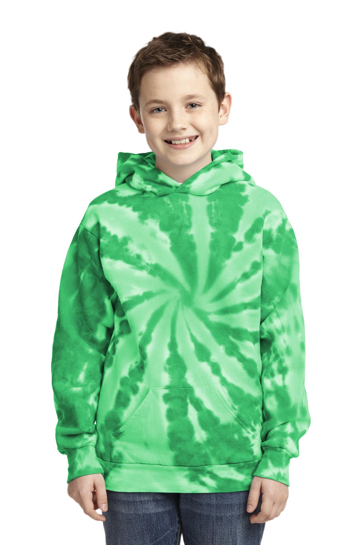 3 Pack Of Port & Company PC146Y Youth Tie-Dye Pullover Hoodie Sweatshirt - Picture 3 of 11