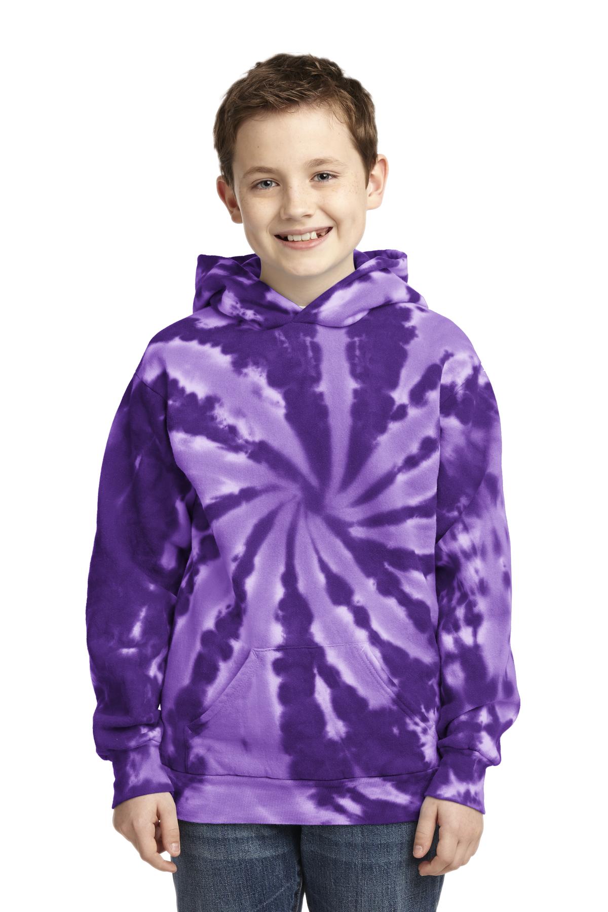 3 Pack Of Port & Company PC146Y Youth Tie-Dye Pullover Hoodie Sweatshirt - Picture 8 of 11