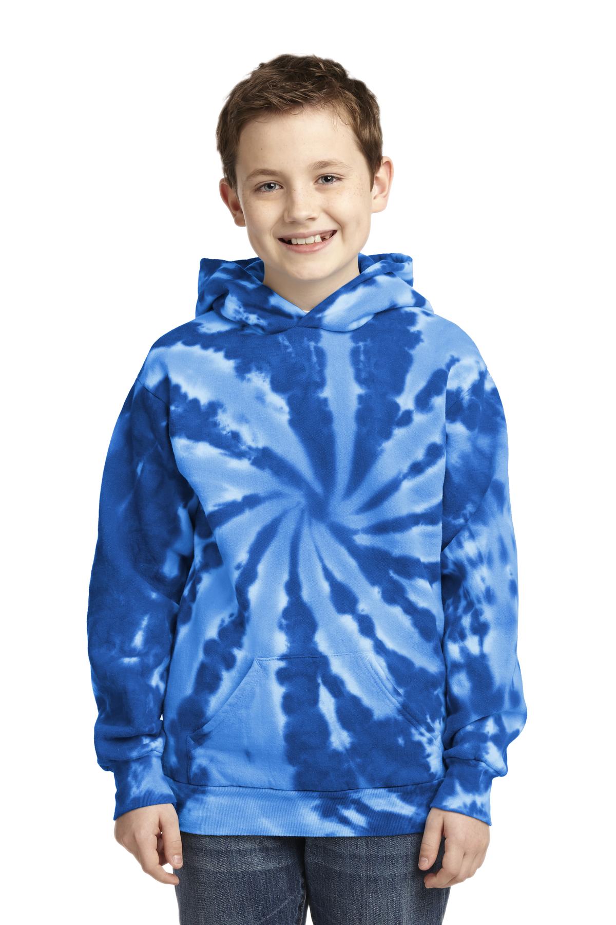 3 Pack Of Port & Company PC146Y Youth Tie-Dye Pullover Hoodie Sweatshirt - Picture 10 of 11