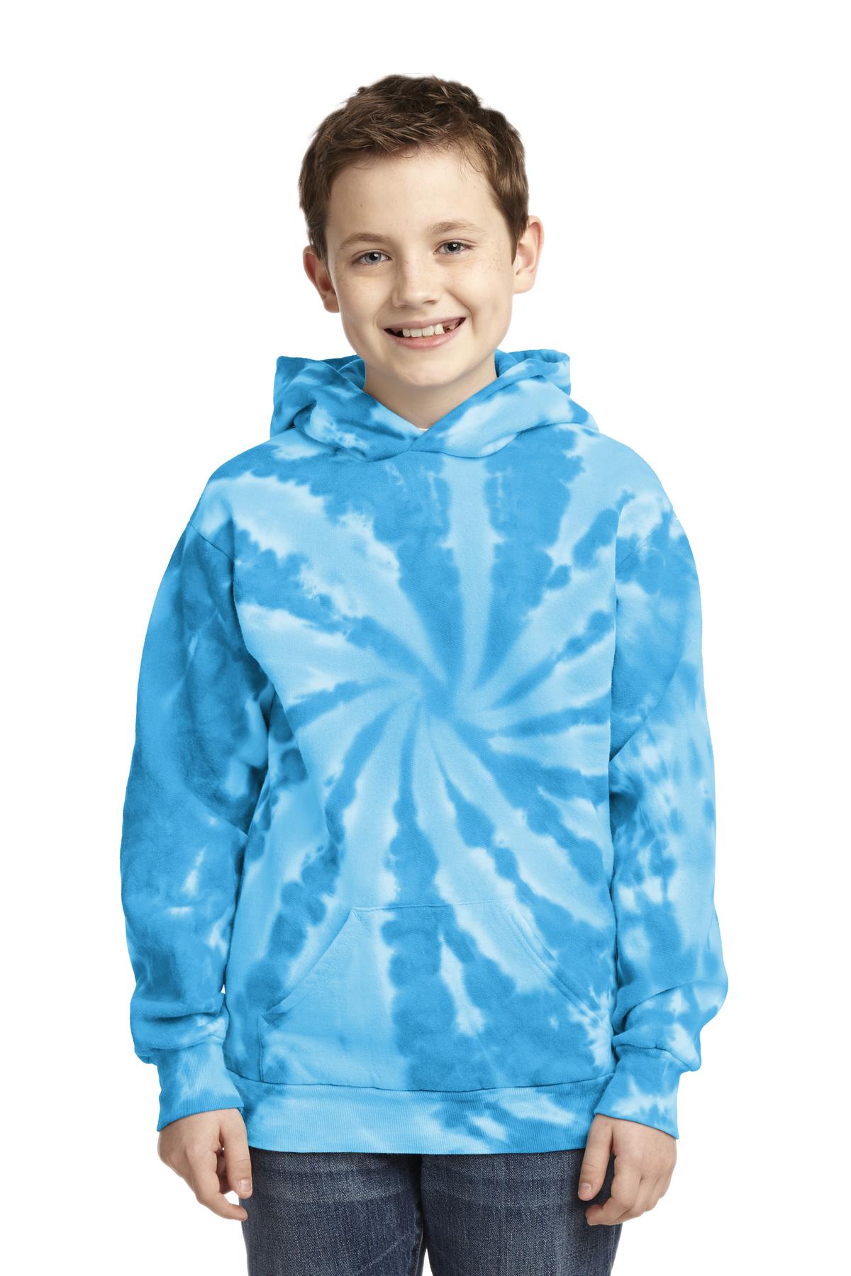3 Pack Of Port & Company PC146Y Youth Tie-Dye Pullover Hoodie Sweatshirt - Picture 11 of 11