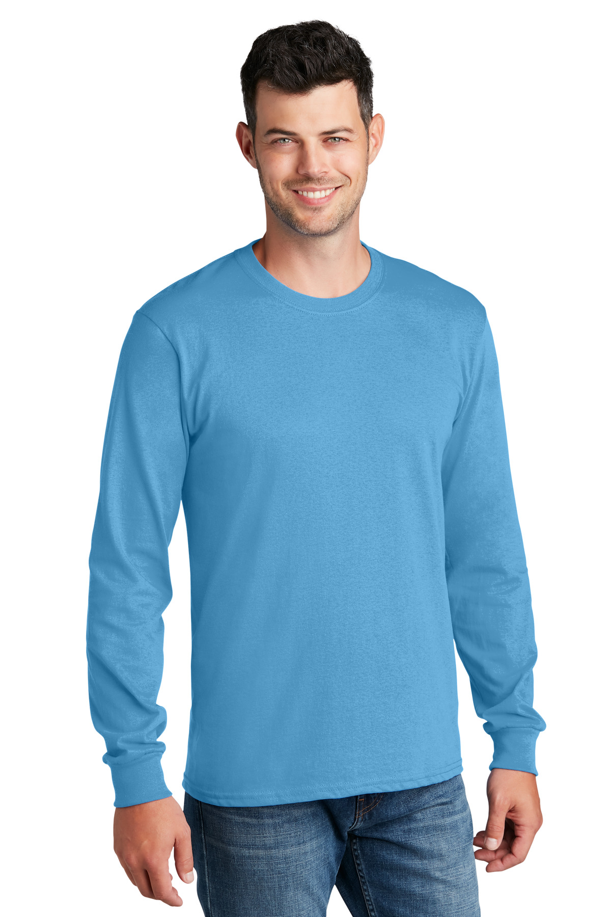 Port & Company PC54LS Men's Core Cotton Tee Comfort Blend T-Shirt - Pack Of 2 - Picture 2 of 25