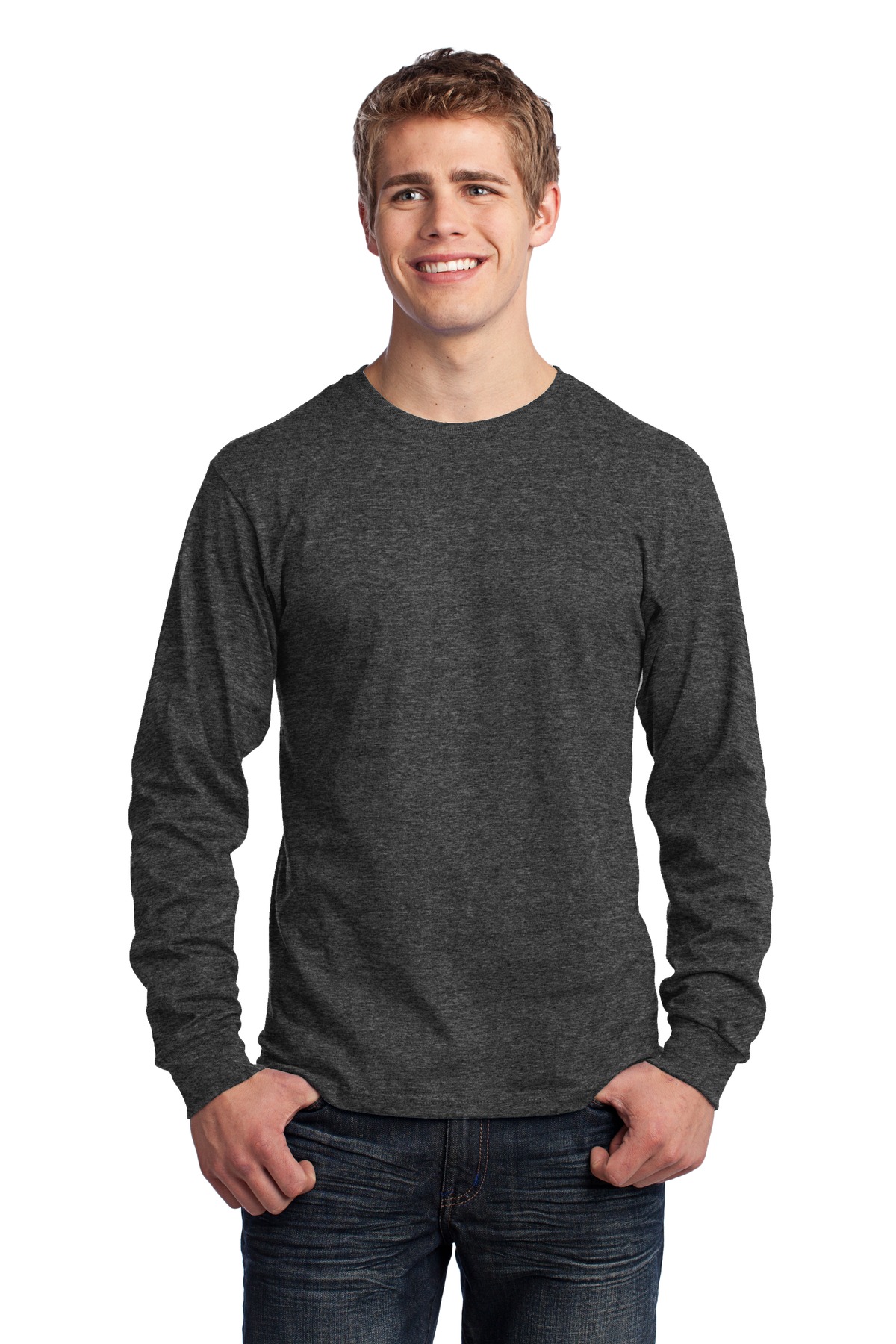 Port & Company PC54LS Men's Core Cotton Tee Comfort Blend T-Shirt - Pack Of 2 - Picture 8 of 25