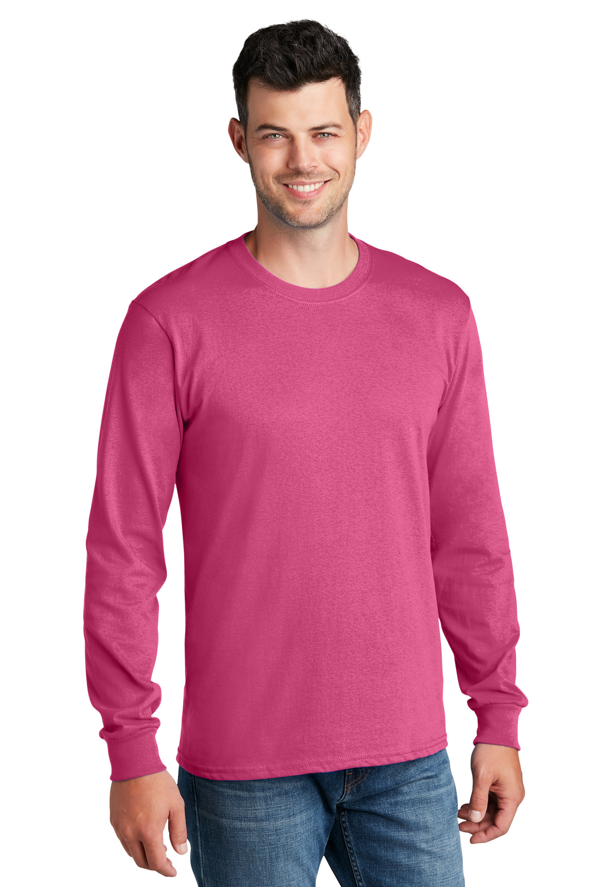 Port & Company PC54LS Men's Core Cotton Tee Comfort Blend T-Shirt - Pack Of 2 - Picture 22 of 25