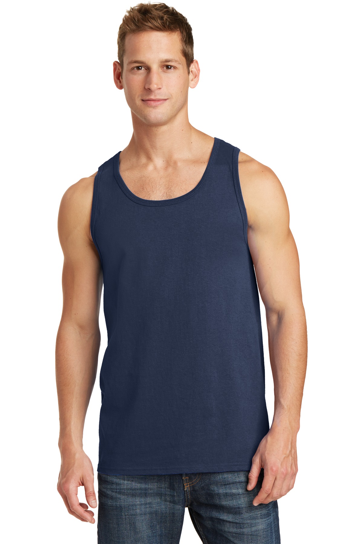 3 Pack Of Port & Company PC54TT Men's Core Soft Cotton Stylish Tank Top - Picture 7 of 18