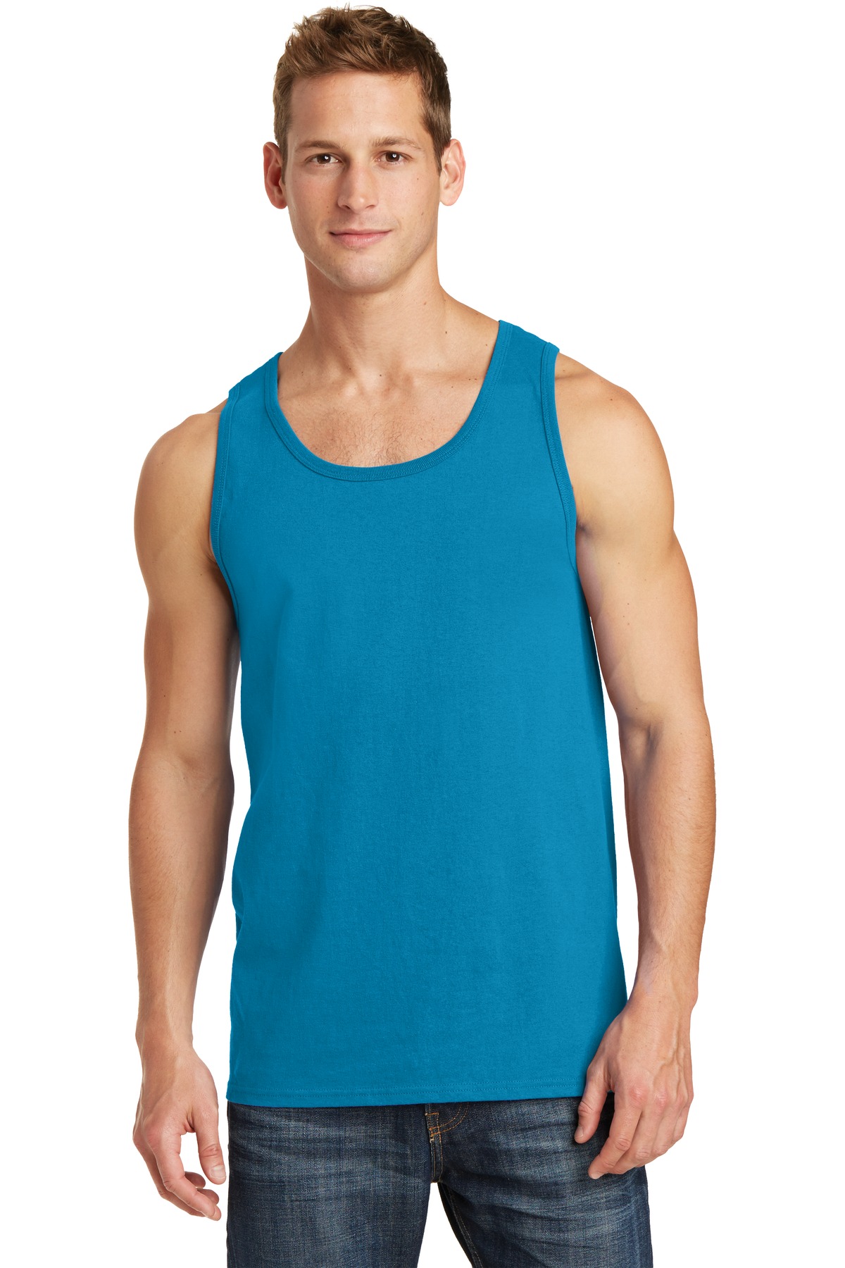 3 Pack Of Port & Company PC54TT Men's Core Soft Cotton Stylish Tank Top - Picture 8 of 18
