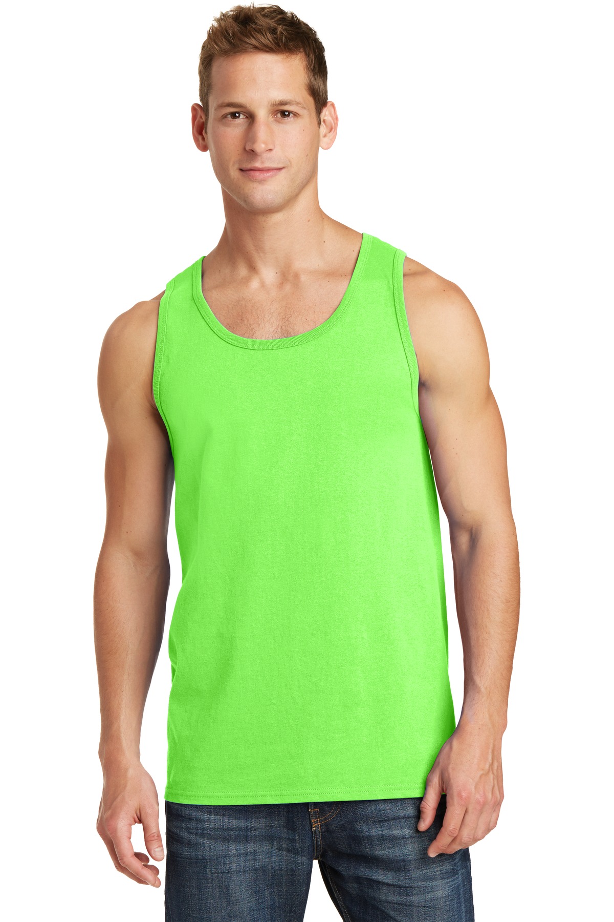 3 Pack Of Port & Company PC54TT Men's Core Soft Cotton Stylish Tank Top - Picture 9 of 18
