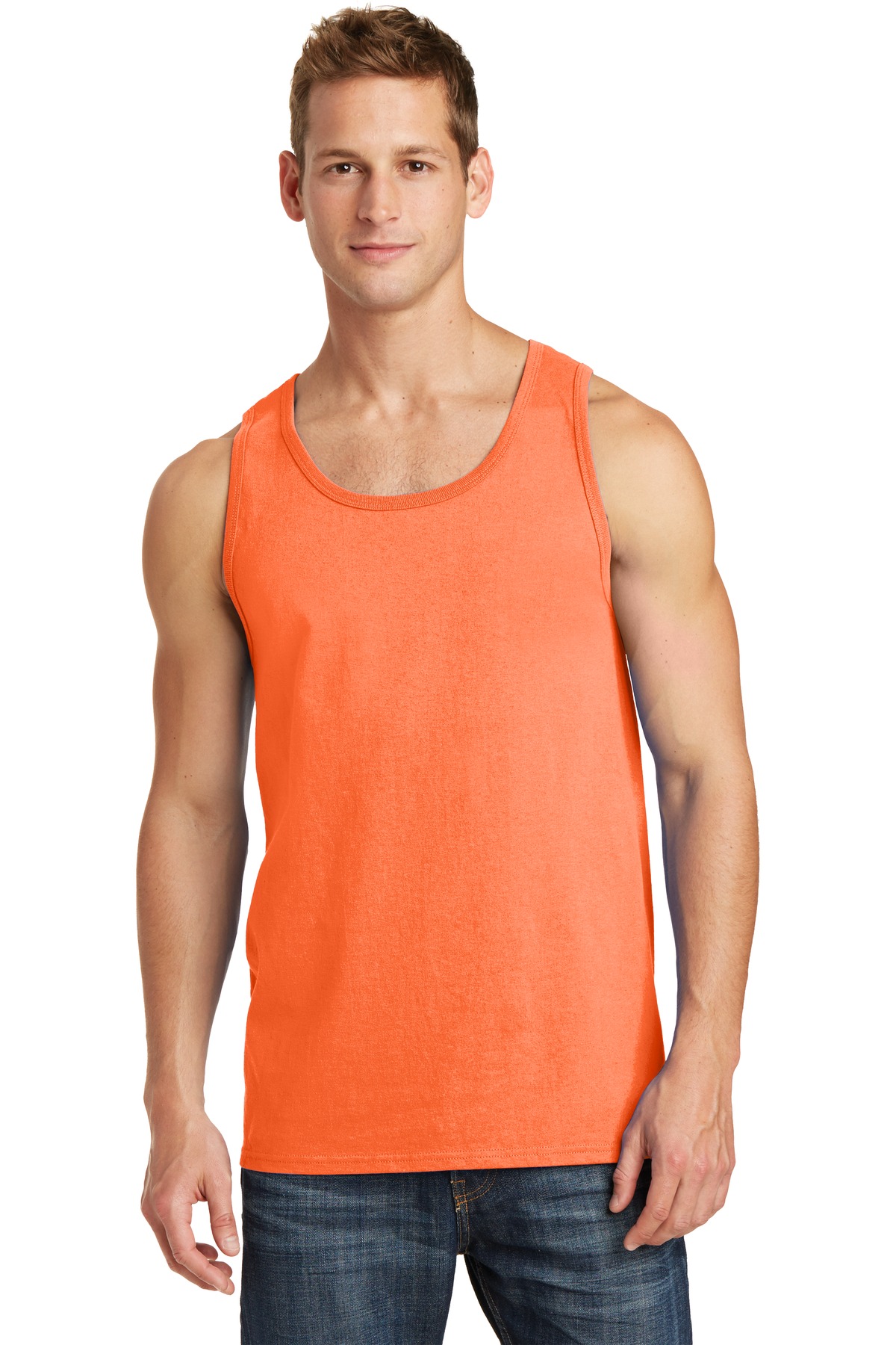 3 Pack Of Port & Company PC54TT Men's Core Soft Cotton Stylish Tank Top - Picture 10 of 18