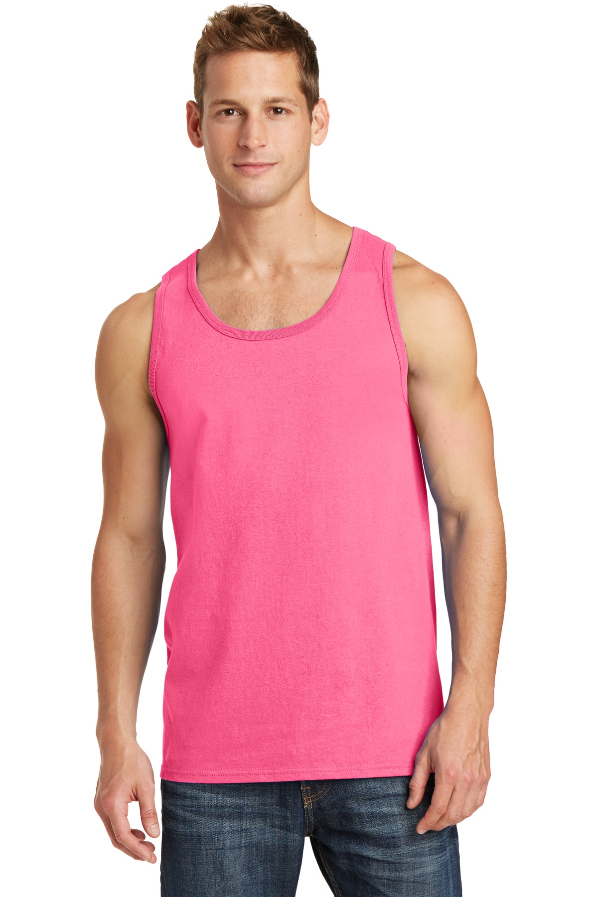 3 Pack Of Port & Company PC54TT Men's Core Soft Cotton Stylish Tank Top - Picture 11 of 18