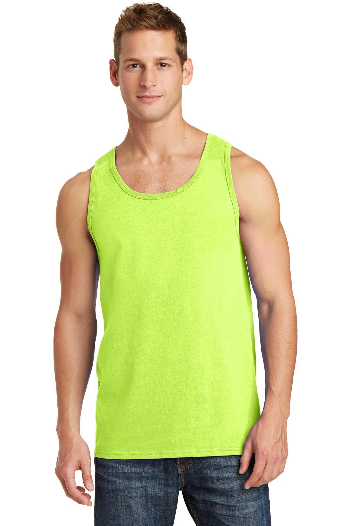 3 Pack Of Port & Company PC54TT Men's Core Soft Cotton Stylish Tank Top - Picture 12 of 18