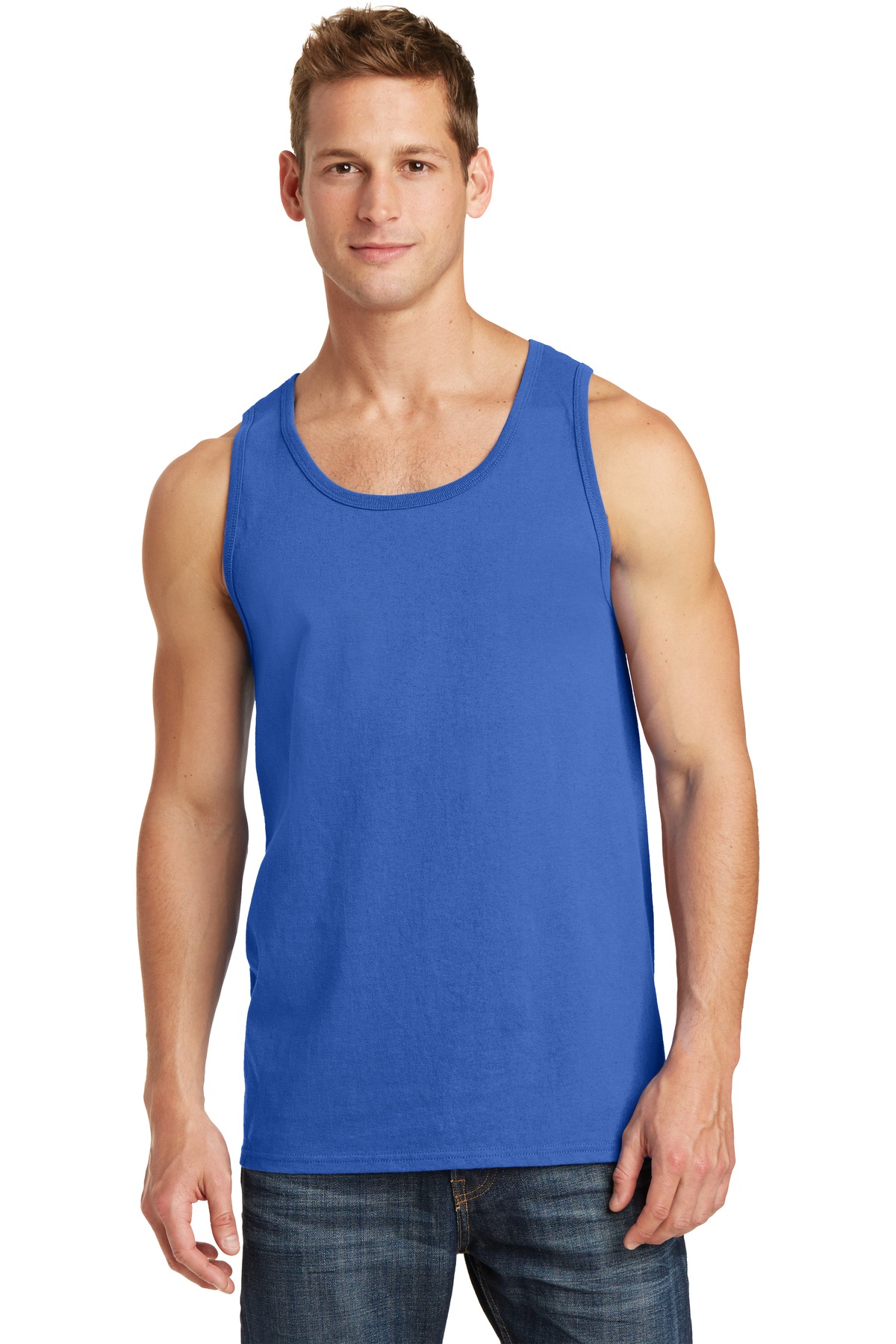 3 Pack Of Port & Company PC54TT Men's Core Soft Cotton Stylish Tank Top - Picture 14 of 18