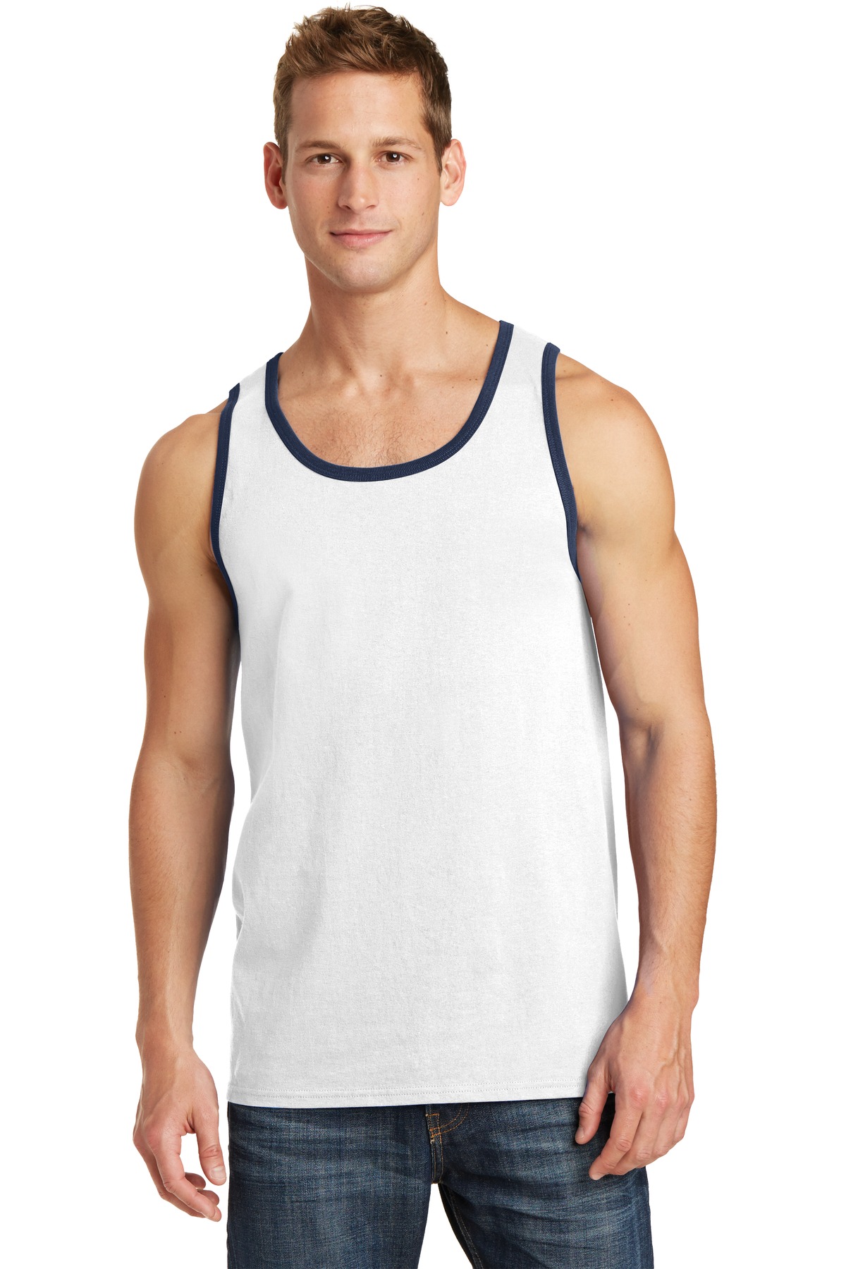 3 Pack Of Port & Company PC54TT Men's Core Soft Cotton Stylish Tank Top - Picture 17 of 18