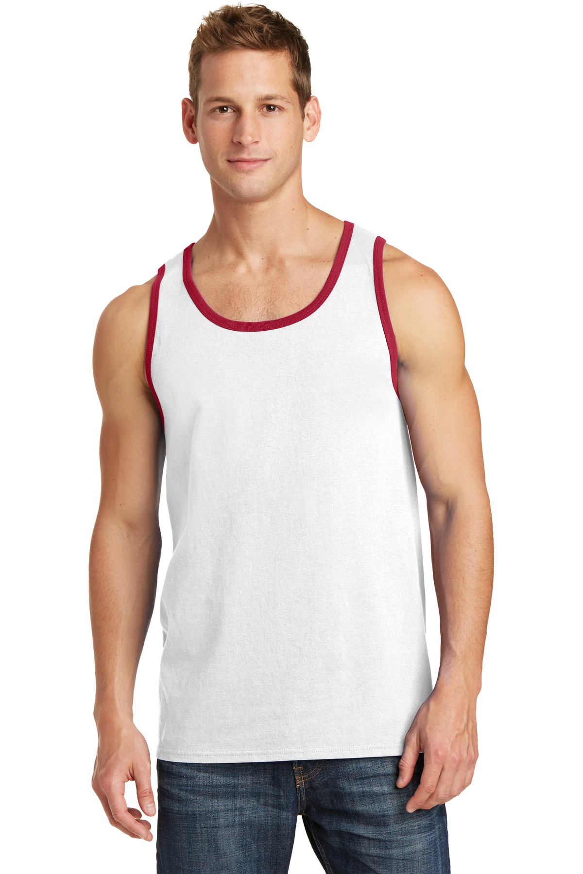 3 Pack Of Port & Company PC54TT Men's Core Soft Cotton Stylish Tank Top - Picture 18 of 18