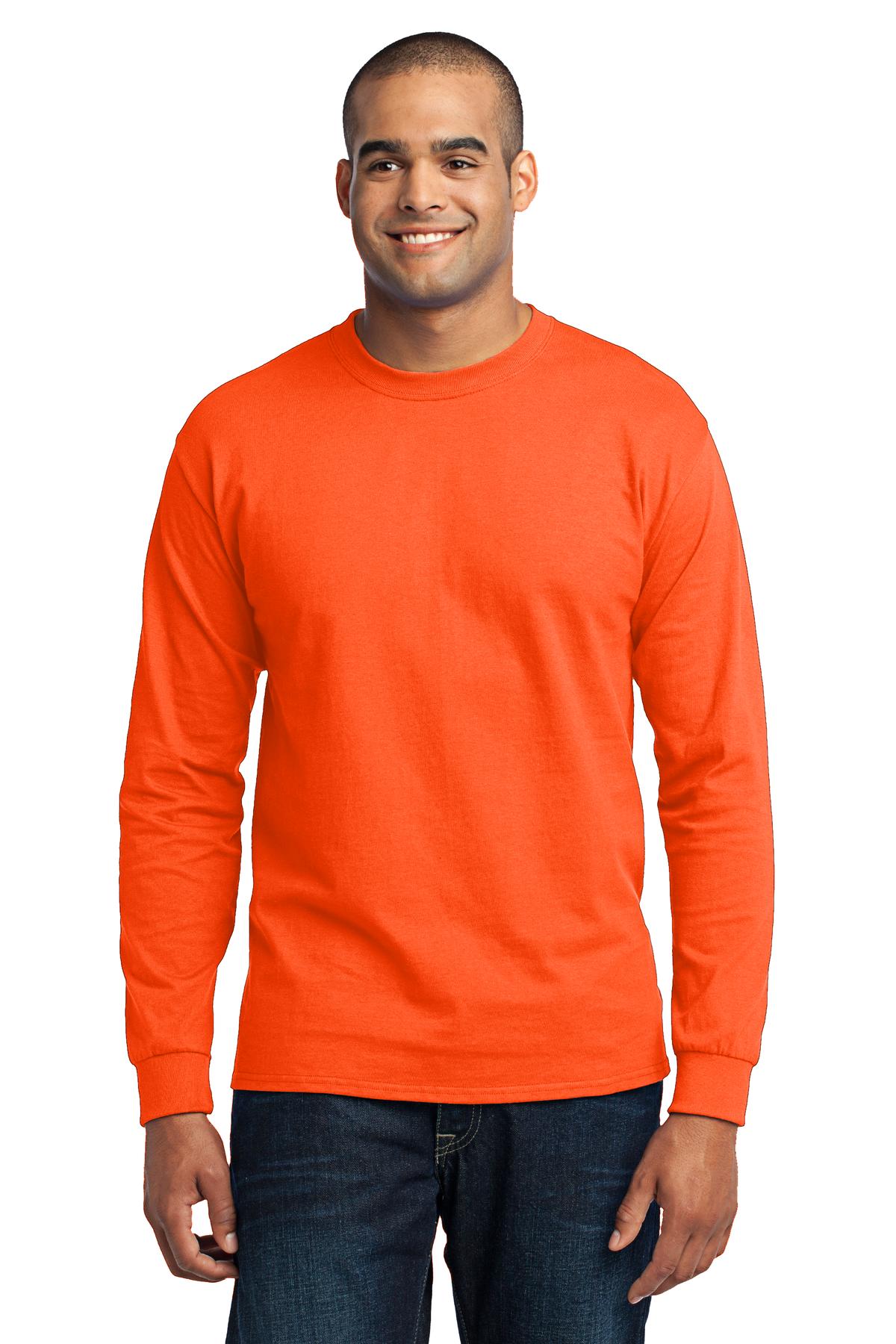 3 Pack Of Port & Company PC55LS Men's Cotton/Polyester Core Blend T-Shirt - Picture 19 of 20