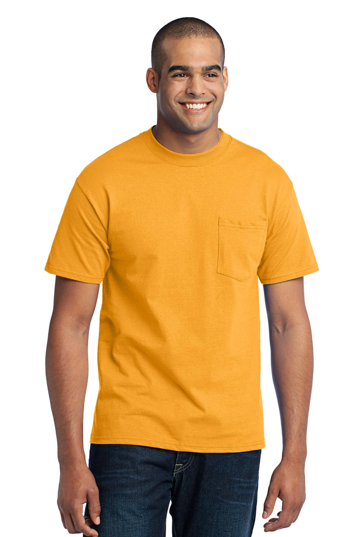 3 Pack Of Port & Company PC55PT Men's Tall Core Blend Pocket T-Shirt - Picture 8 of 20