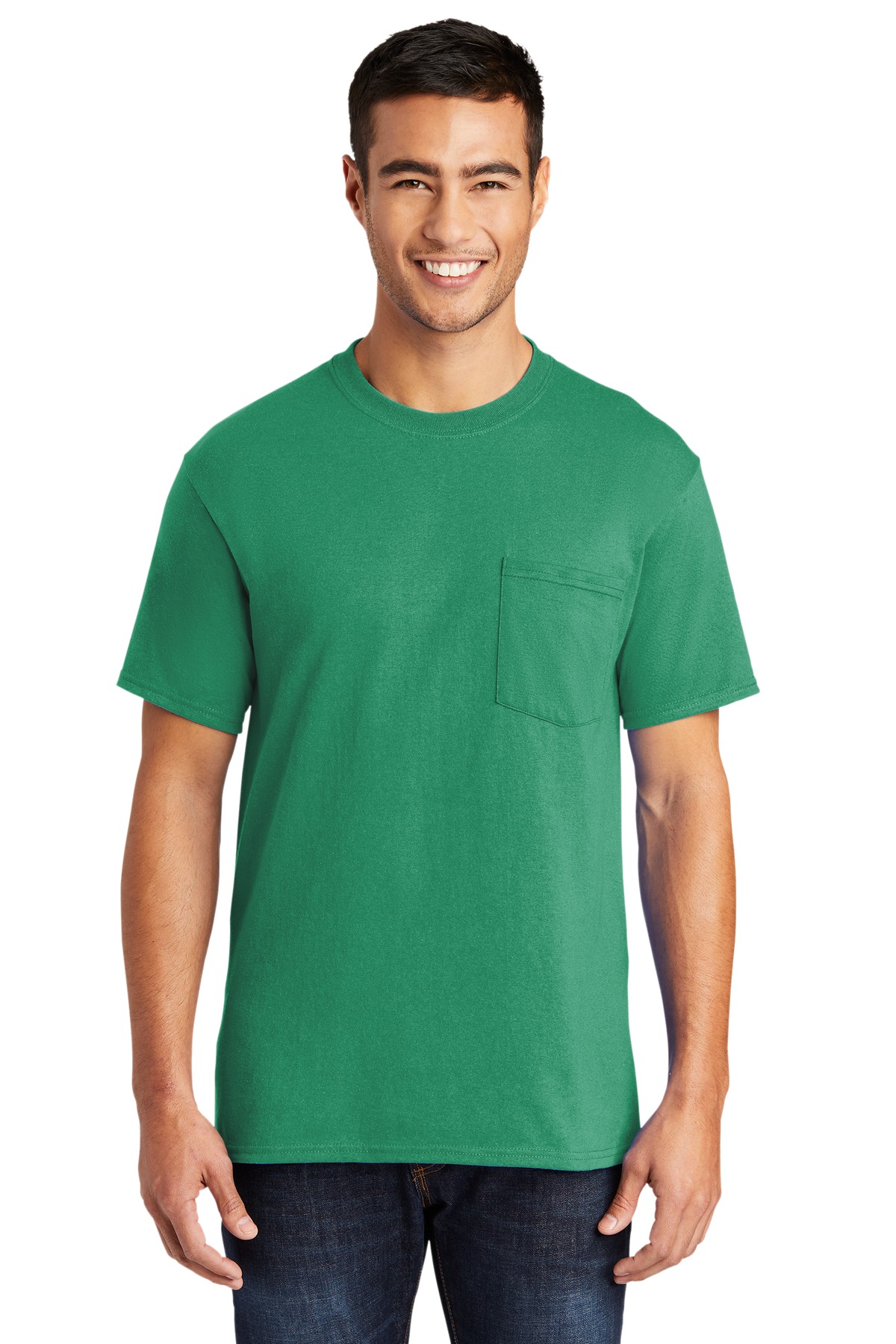 3 Pack Of Port & Company PC55PT Men's Tall Core Blend Pocket T-Shirt - Picture 10 of 20