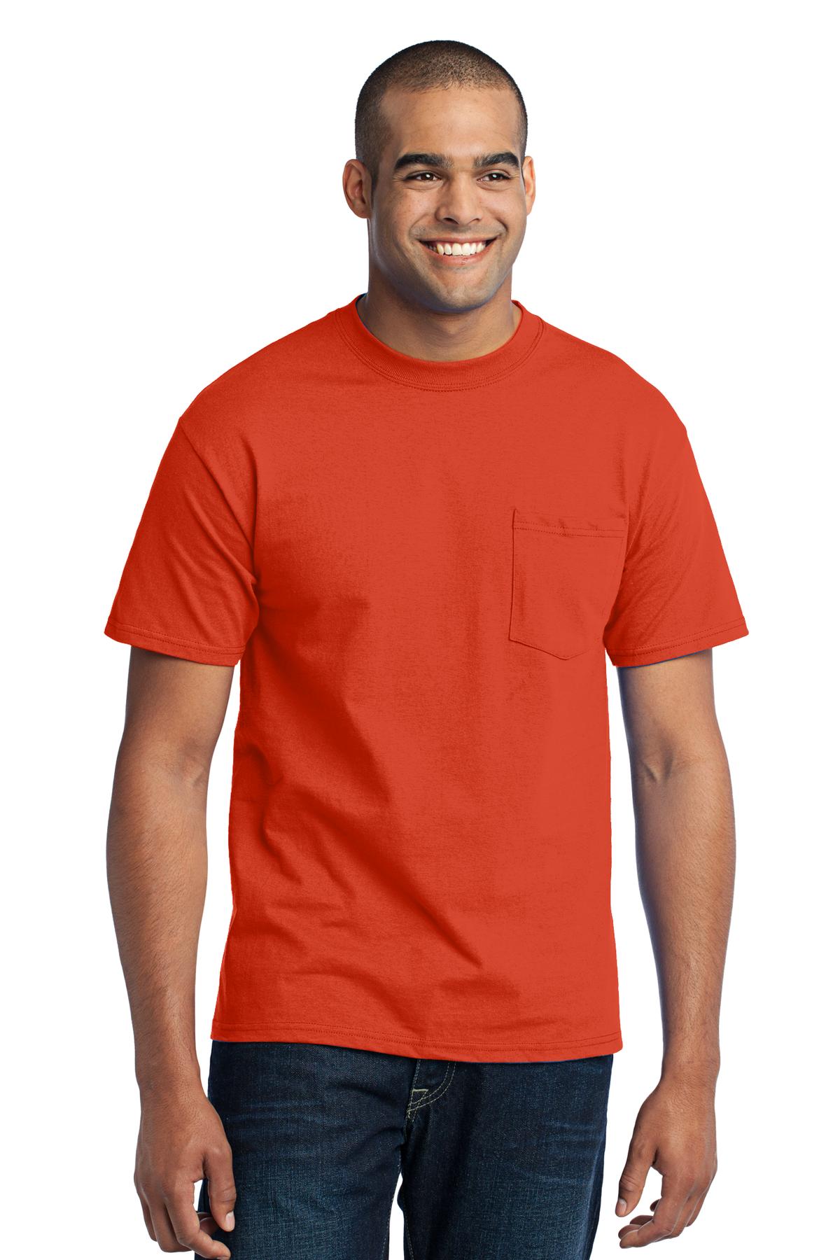3 Pack Of Port & Company PC55PT Men's Tall Core Blend Pocket T-Shirt - Picture 14 of 20