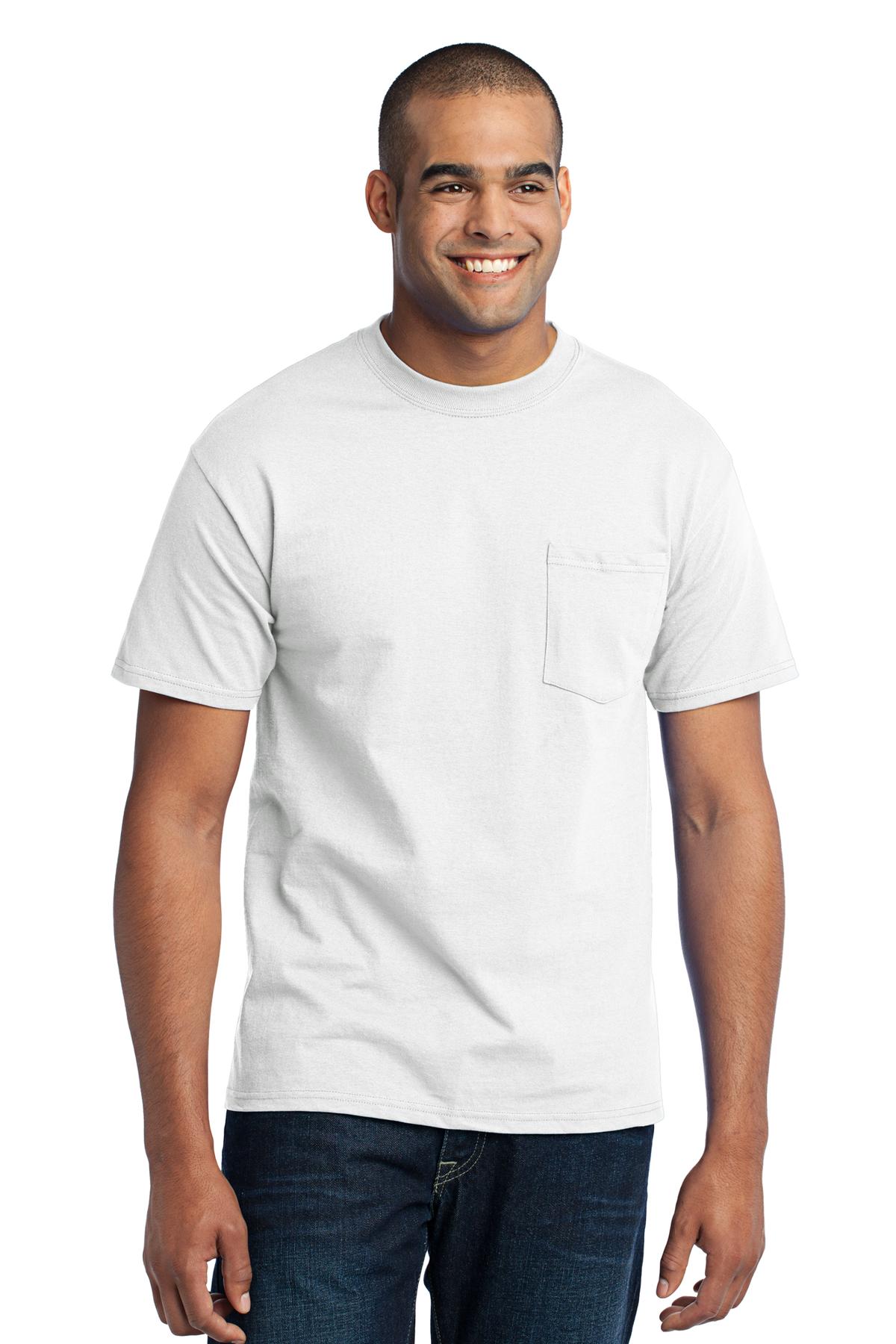 3 Pack Of Port & Company PC55PT Men's Tall Core Blend Pocket T-Shirt - Picture 20 of 20